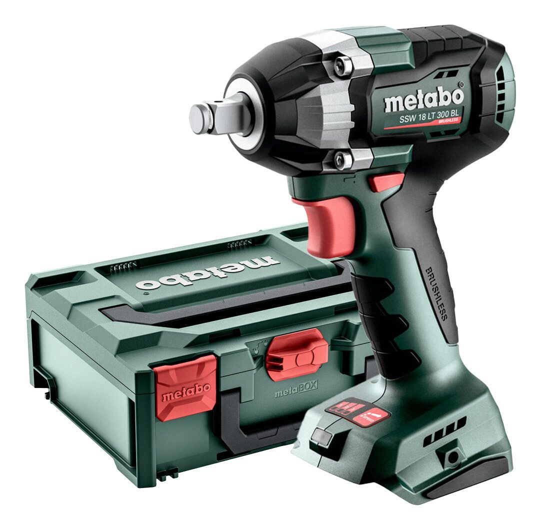 metabo Akku-Schlagschrauber SSW 18 LT 300 BL, 3050 U/min, 300 Nm, Ohne Akku in Metabox