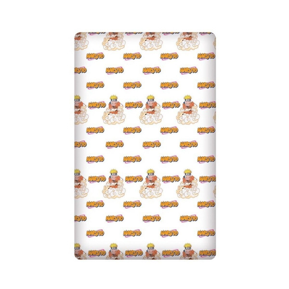 Naruto Spannbettlaken 90x200 cm – Baumwolle – Kinderbett Bezug, Baumwolle, Gummizug: An den Ecken, (1 Stück), ideal für Kinder, perfekt für Naruto-Fans