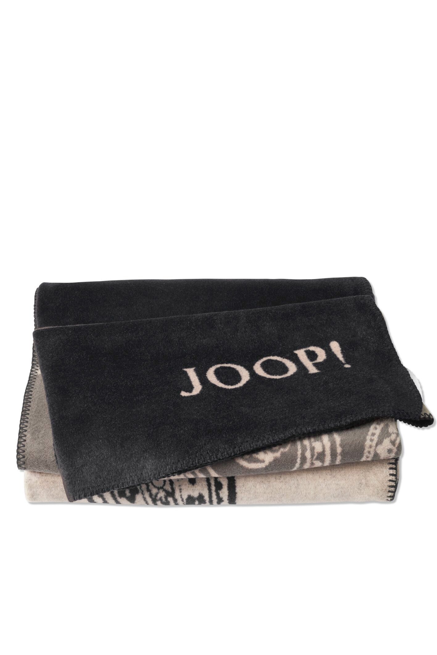 Wohndecke Wohndecke PAISLEY Stripes und Paisley, JOOP!, eingewebter JOOP! Schriftzug