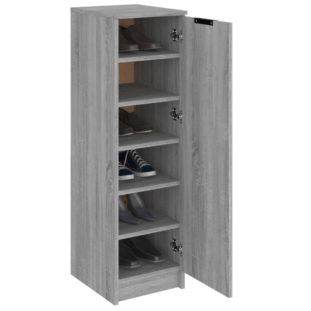 vidaXL Schuhschrank NA Schuhschrank Grau Sonoma 30x35x100 cm Spanplatte