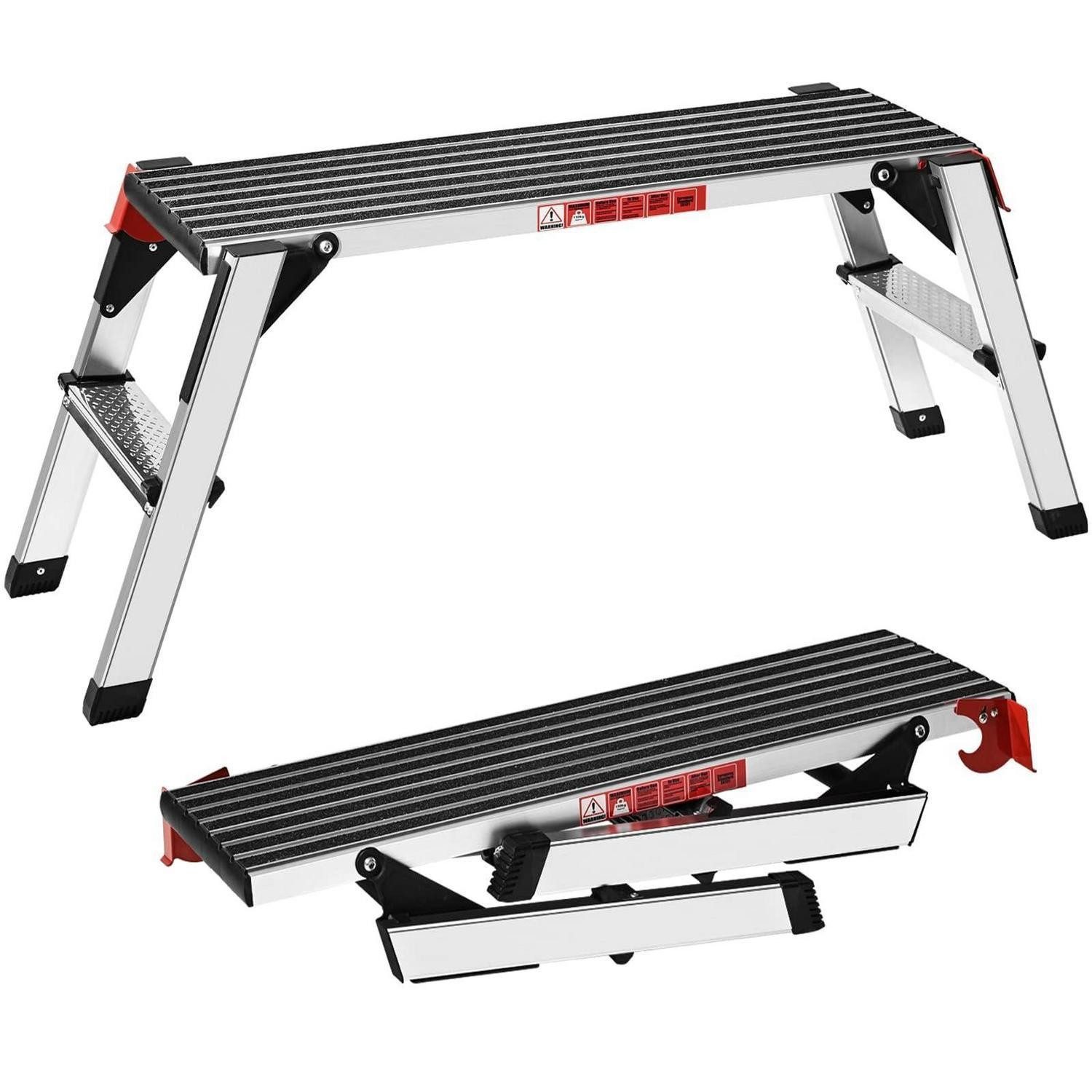 LuxusKollektion Arbeitsplattform Arbeitsplattform klappbar 2 Stufen Aluminium bis 150kg (1-St)