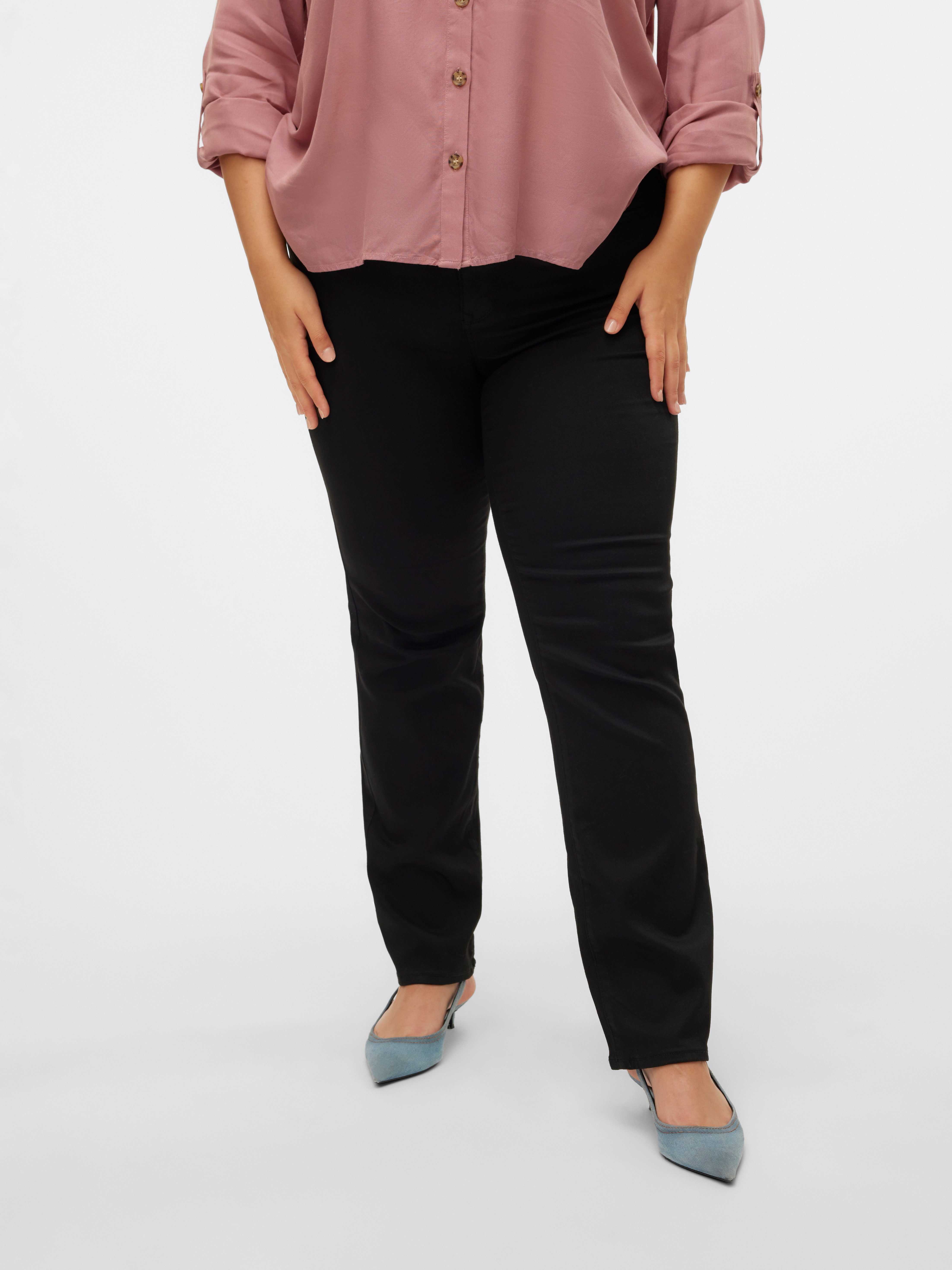 Vero Moda Curve Straight-Jeans VMCFLASH MR STRAIGHT J LI140 GA CUR NOOS
