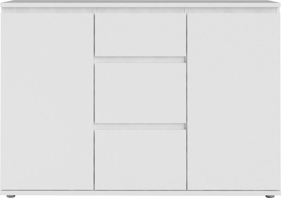 INOSIGN Sideboard Nova, Aufbewahrung, Schubladenschrank, Sideboard, 2 Türen, 3 Schubladen, grifflos, Breit e120 cm, Höhe 84 cm. Reduzierter Preis € 269,99. Unverbindliche Preisempfehlung € 552,00