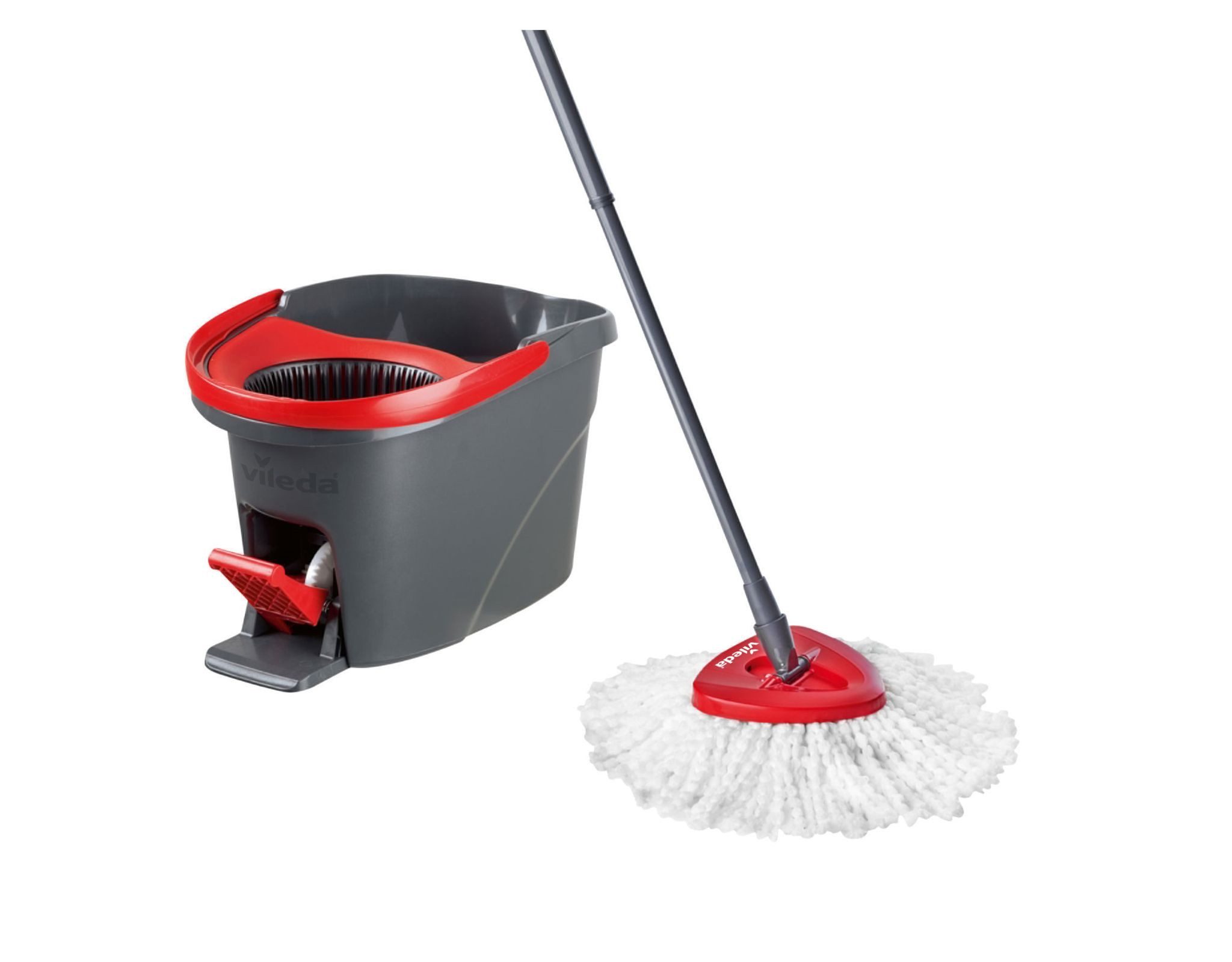 Vileda Wischmopp-Set Reinigungssystem Easy Wring and Clean Box inkl. 2 Microfaserbezüge