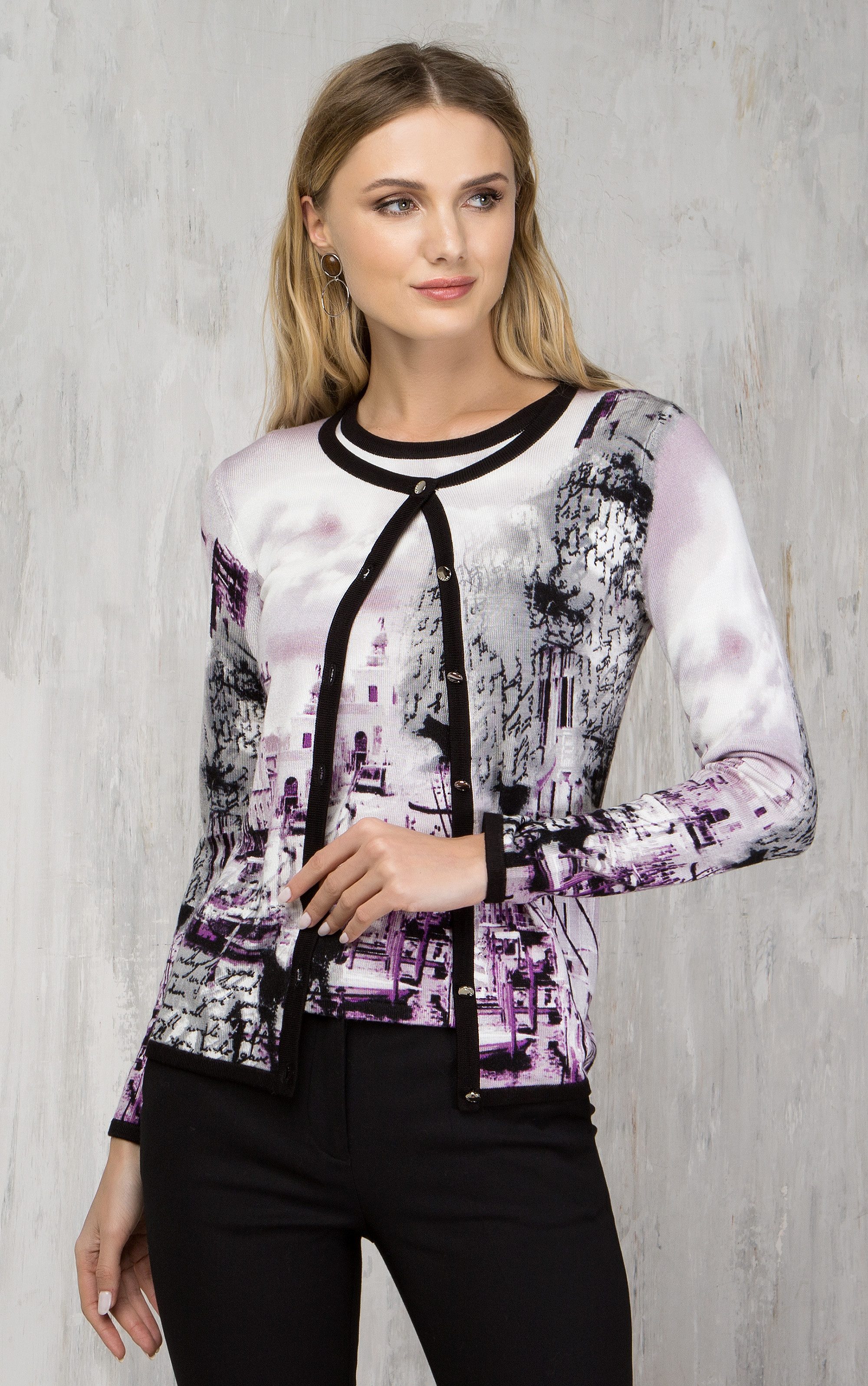Passioni Strickpullover mit Stehkragen und Spitzendetails günstig online kaufen