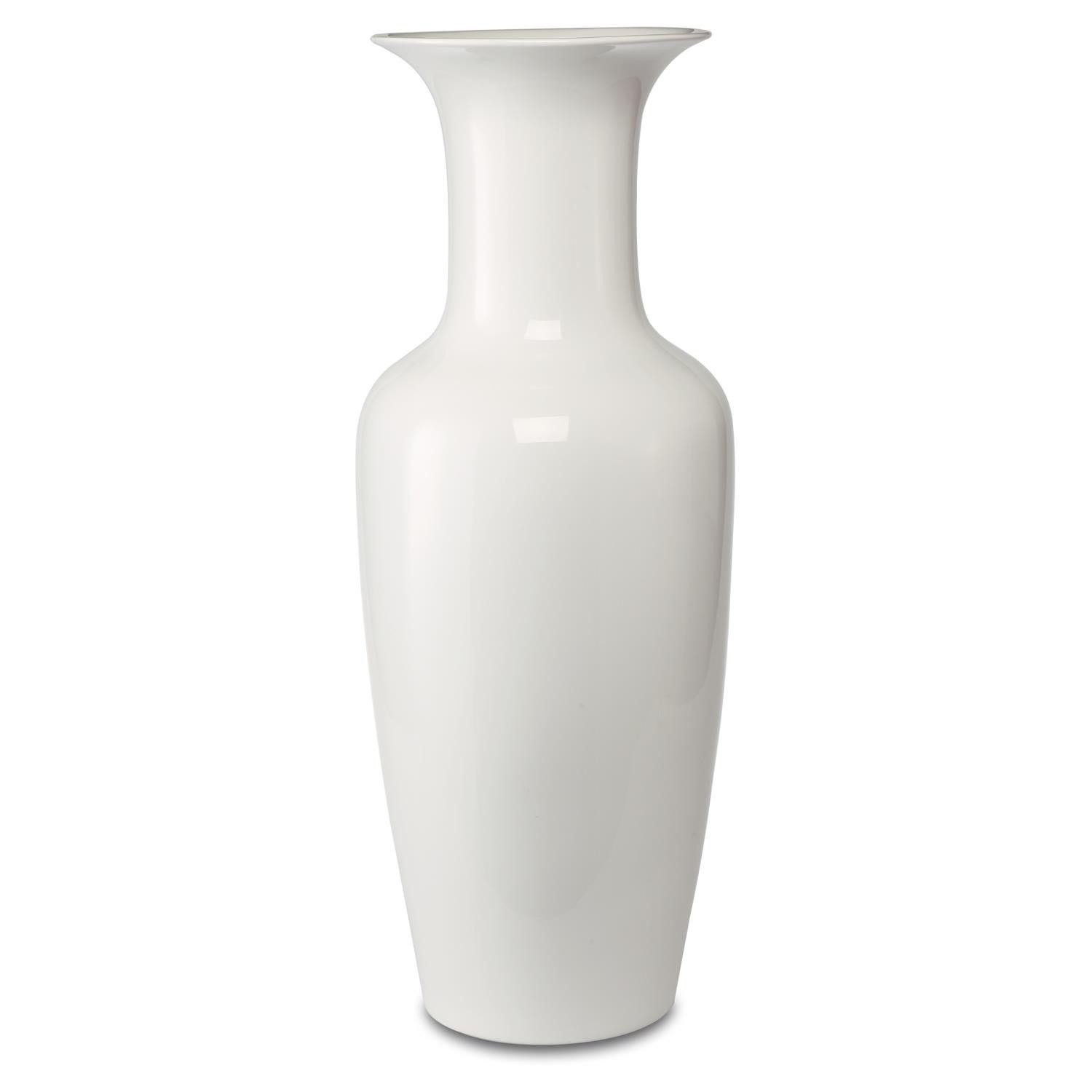 Goebel Bodenvase Kaiser Porzellan, handgearbeitet, Weiß, Barock, H: 68cm