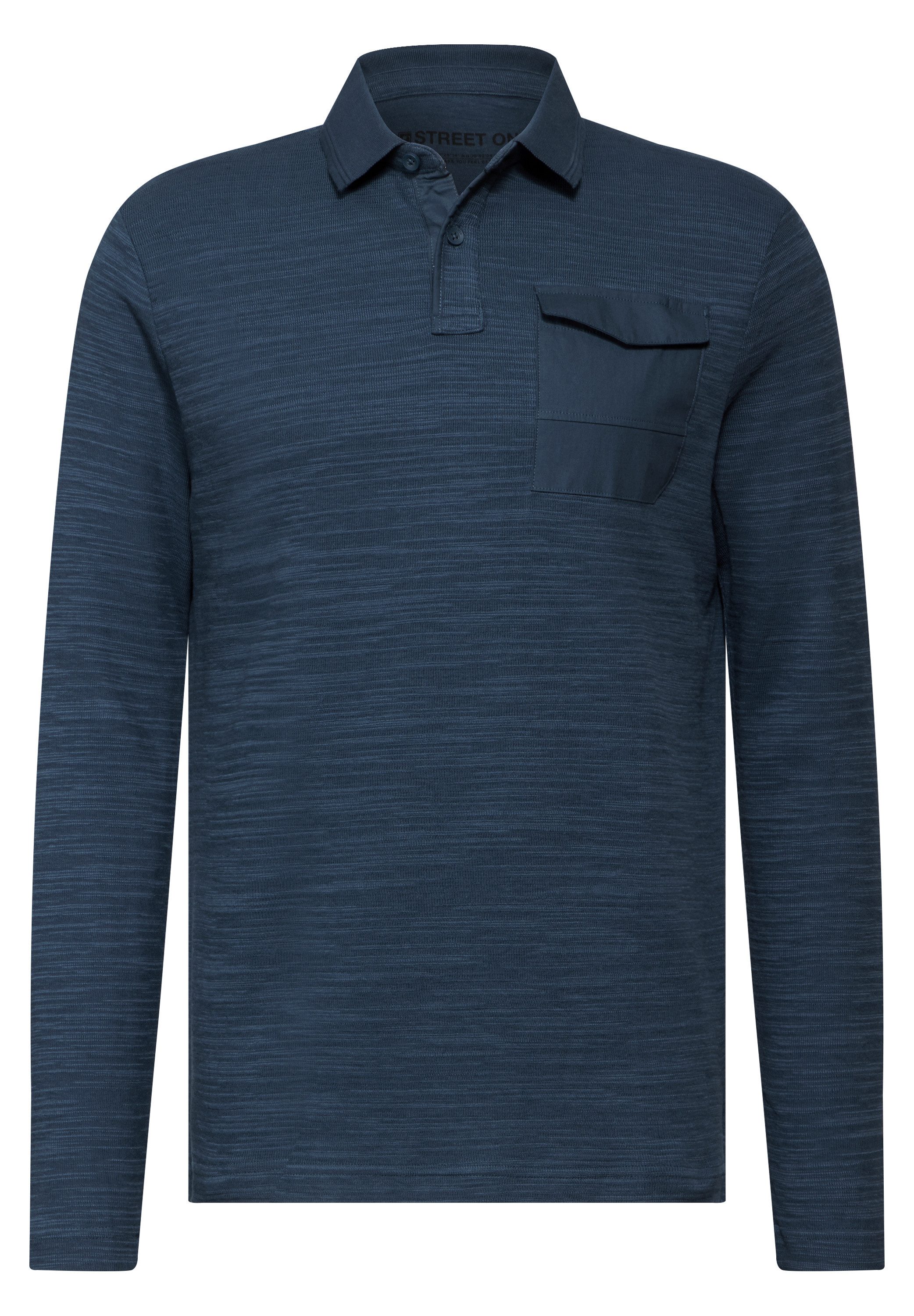 STREET ONE MEN Langarmshirt, mit Brusttasche günstig online kaufen