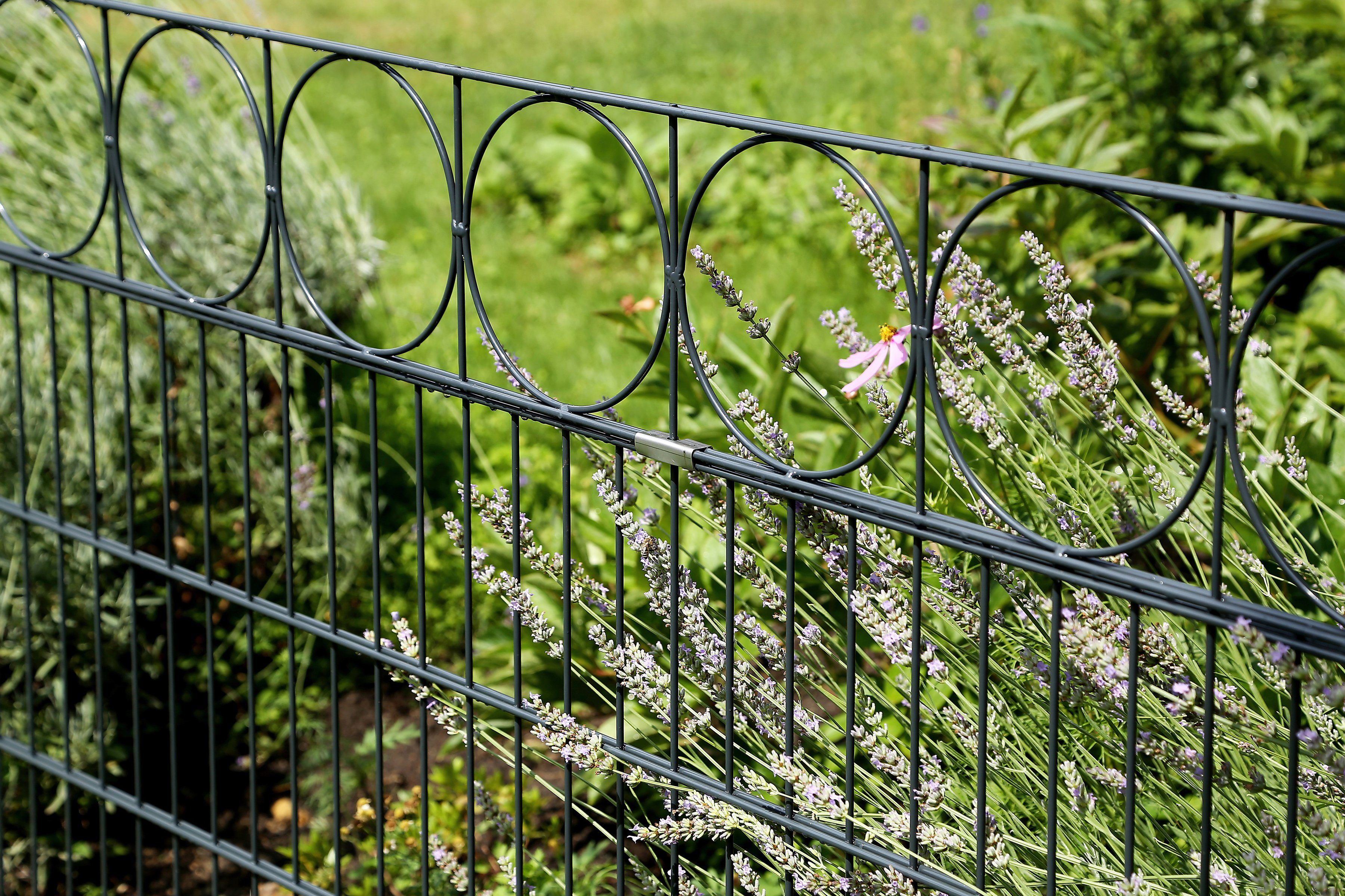 Alberts Doppelstabmattenzaun Oslo, (Set), anthrazit, Höhe: 100-160cm, Gesam günstig online kaufen