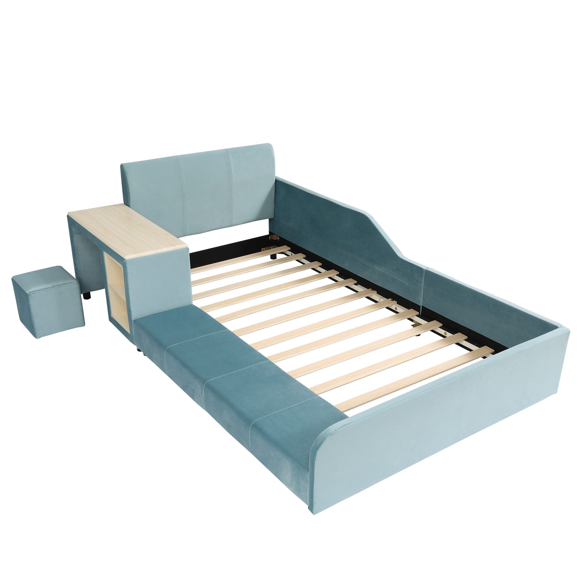 OKWISH Polsterbett Kinderbett Funktionsbett (mit Schreibtisch, günstig online kaufen