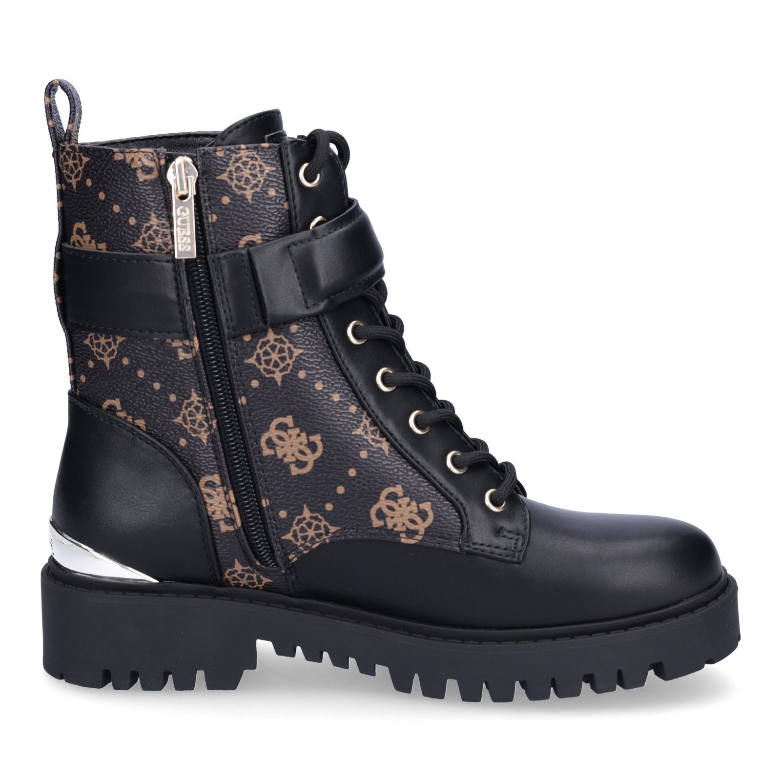 Guess Guess Damen Schnürboot Oranda schwarz braun Schnürboots