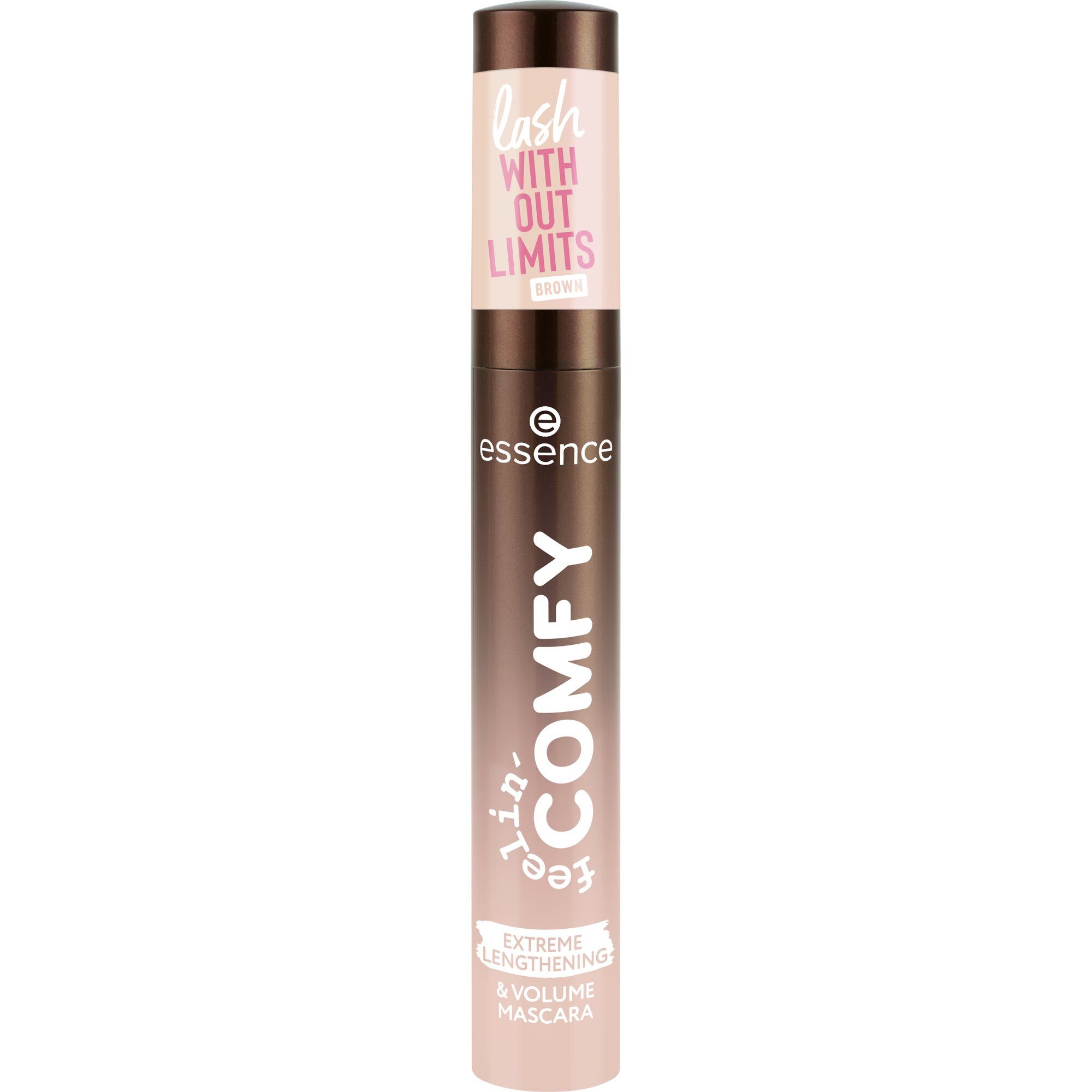 Essence Mascara feelin' comfy lash WITHOUT LIMITS BROWN EXTREME LENGTHENING & VOLUME, 4-tlg.
