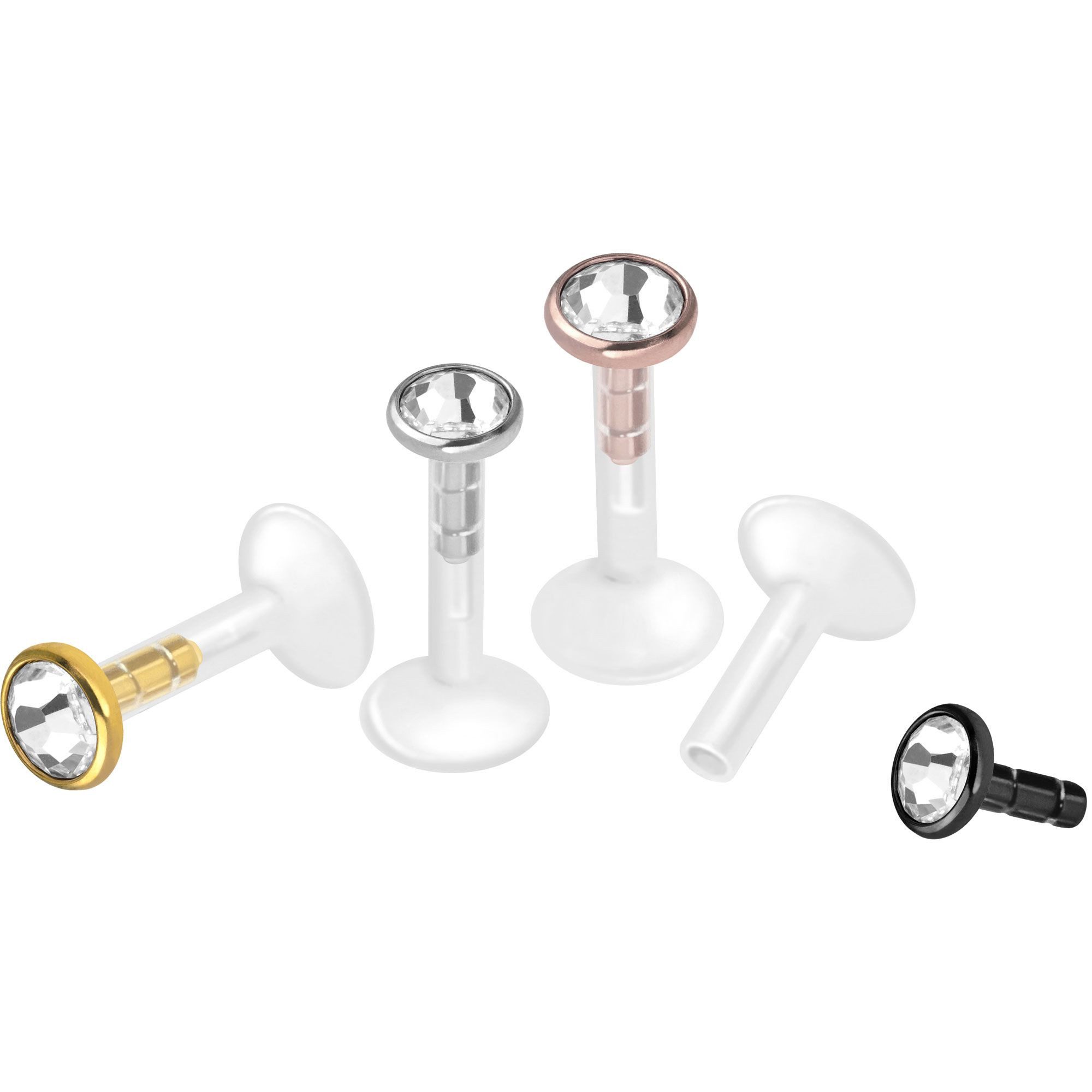 PIERCINGLINE Piercing-Set PMFK Labret mit Plug-in System + Chirurgenstahl-A günstig online kaufen