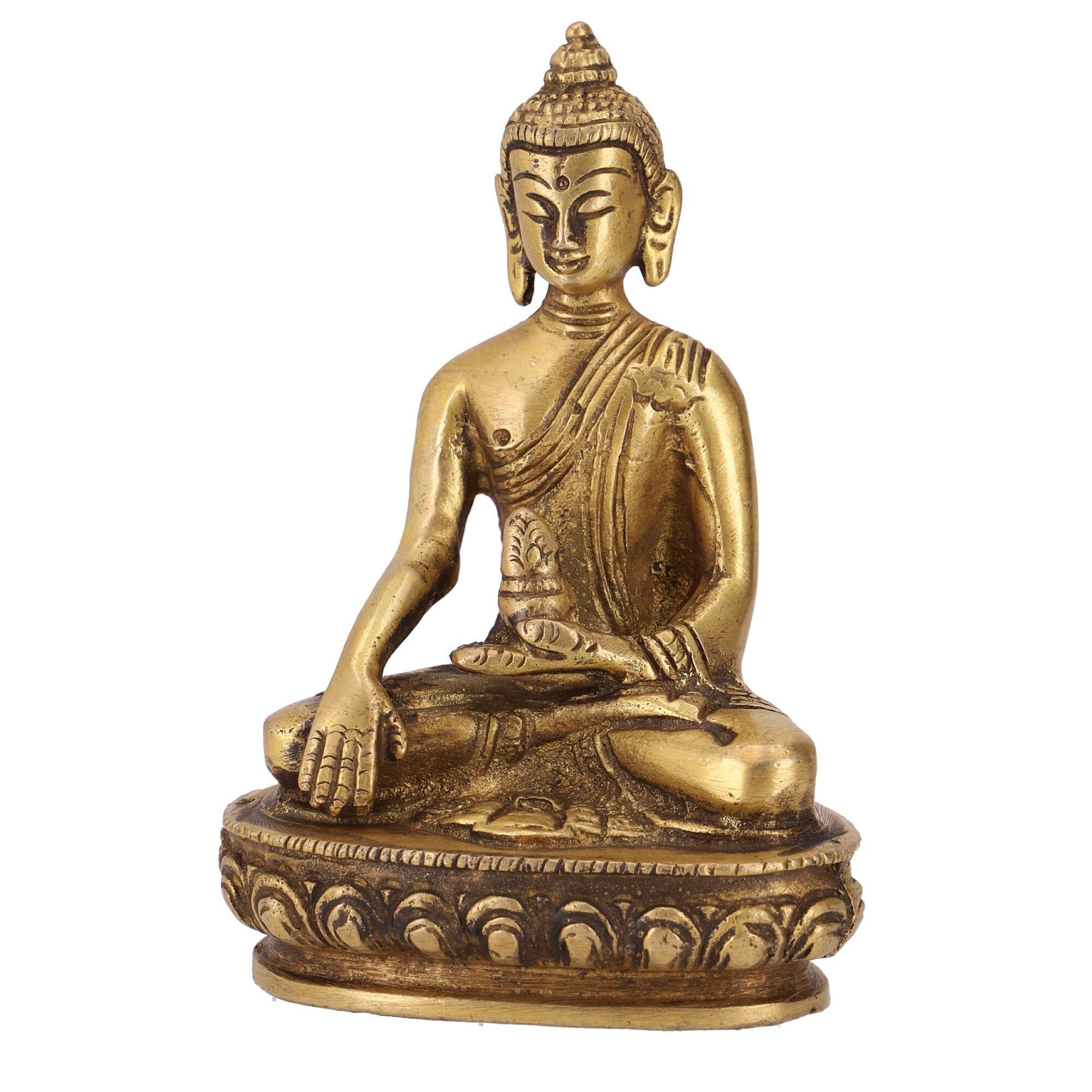 Buddhafigur Buddha Buddha Akshobaya aus Statue 11.. Guru-Shop Messing