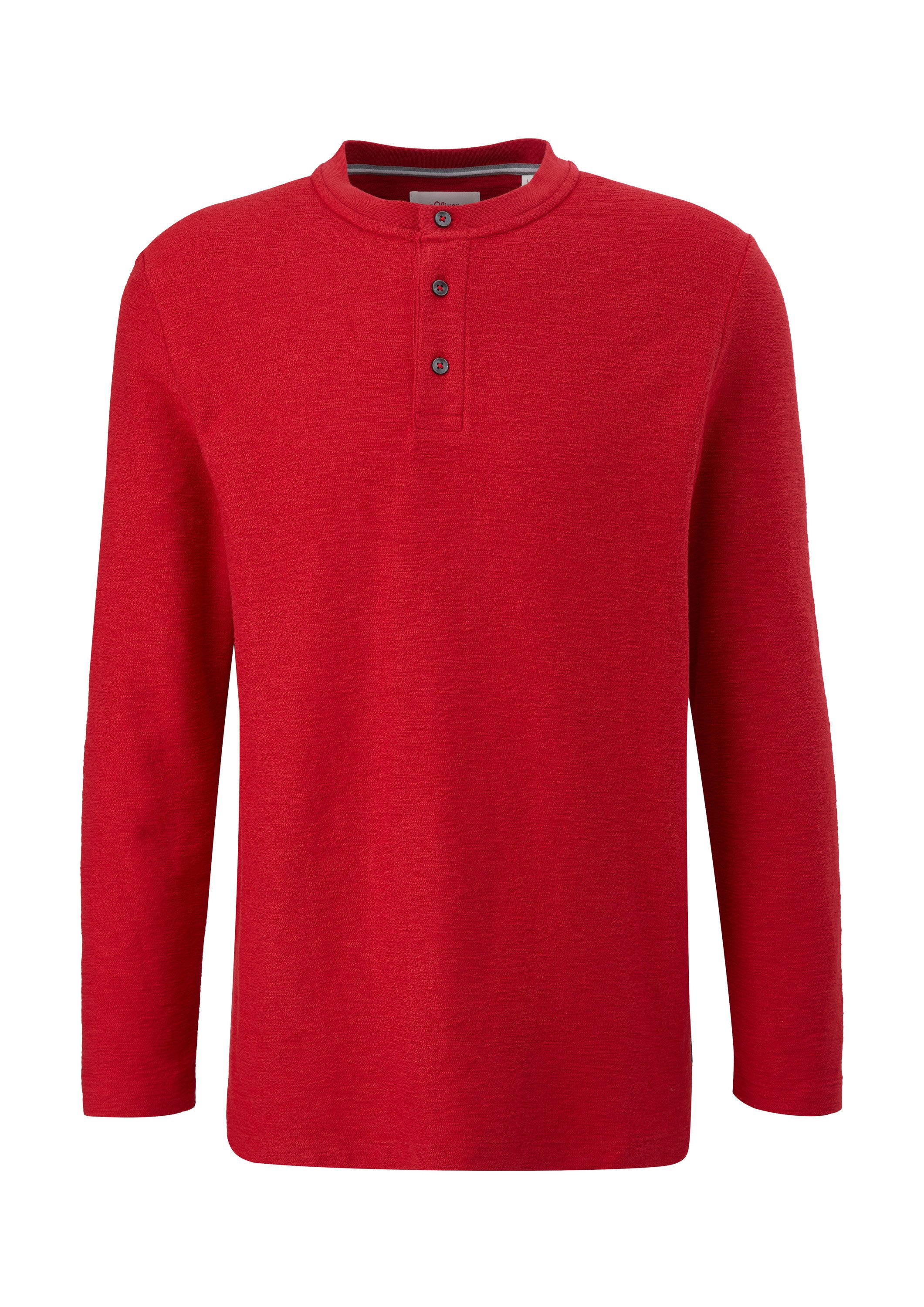 s.Oliver Langarmshirt T-Shirt Longsleeve in Slub-Yarn-Qualität günstig online kaufen