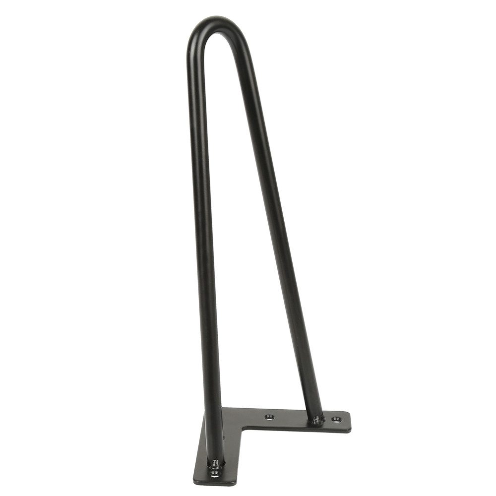 JEOBEST Bücherregal Hairpin Legs,Haarnadelbeine,Hairpin Legs Austauschbare Tisch,2 Streben, DIY 4er Set, 20-50 cm hoch, Metall, Mit Bodenschoner