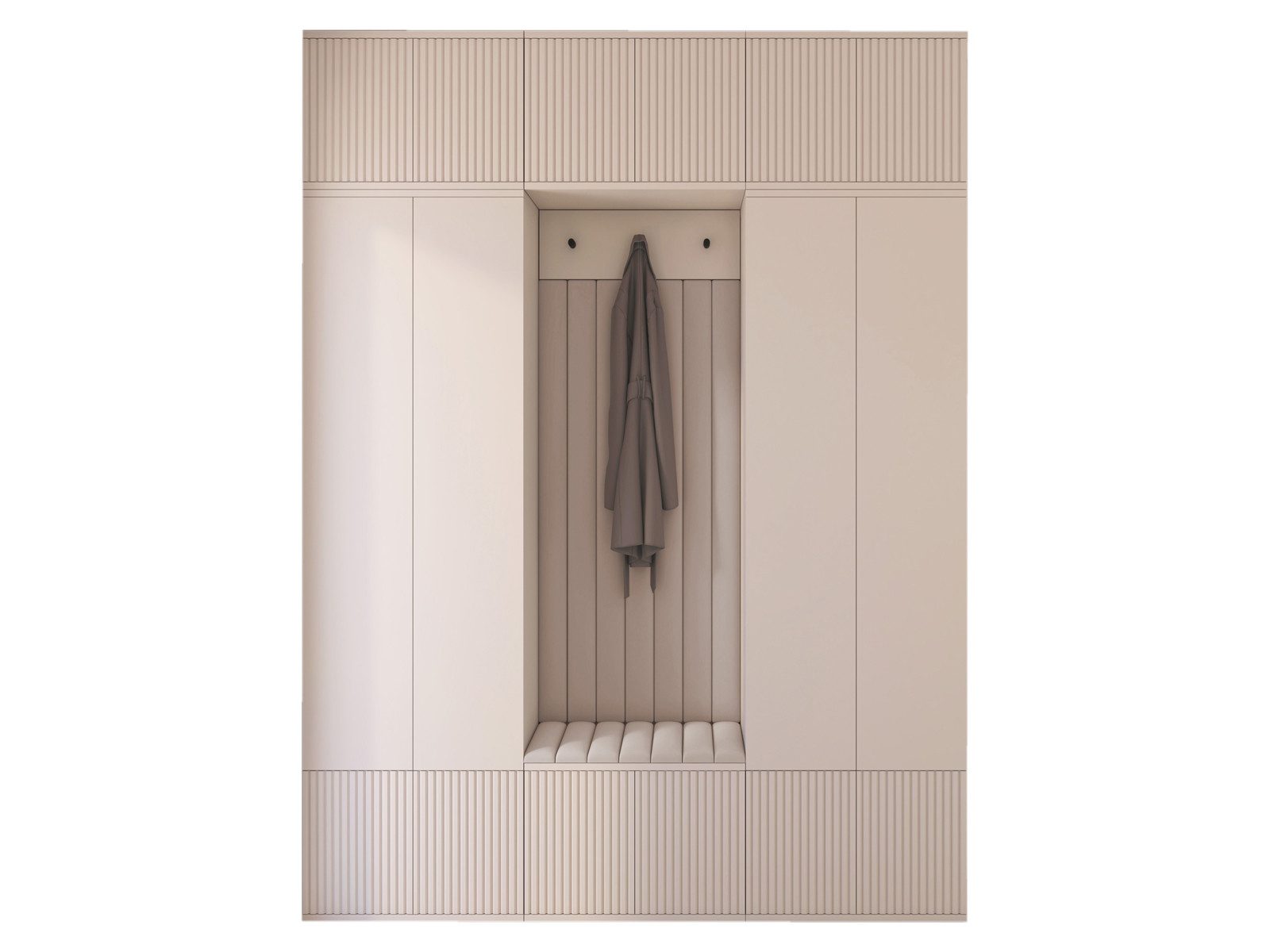 Compleo Garderoben-Set mit Sitzbank Kaschmir, Garderobenschrank mit Lamelle günstig online kaufen