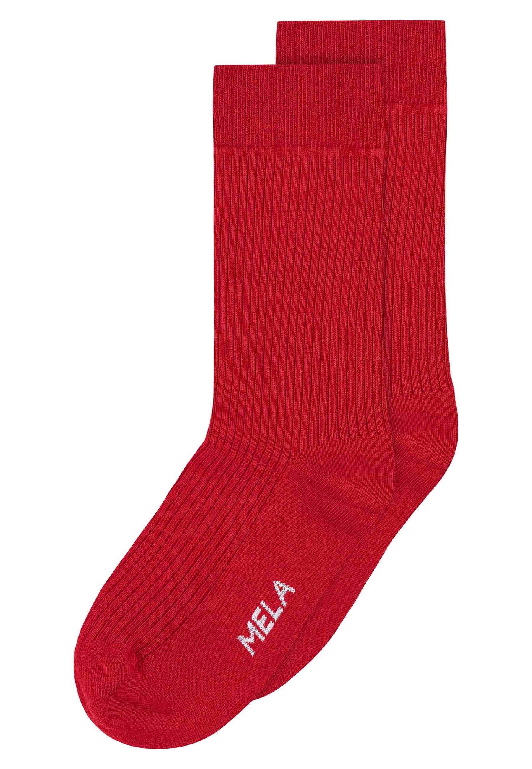 MELA Socken Gerippte Socken 2 Paare Das Elasthan "Roica" ist abbaubar, ohne günstig online kaufen