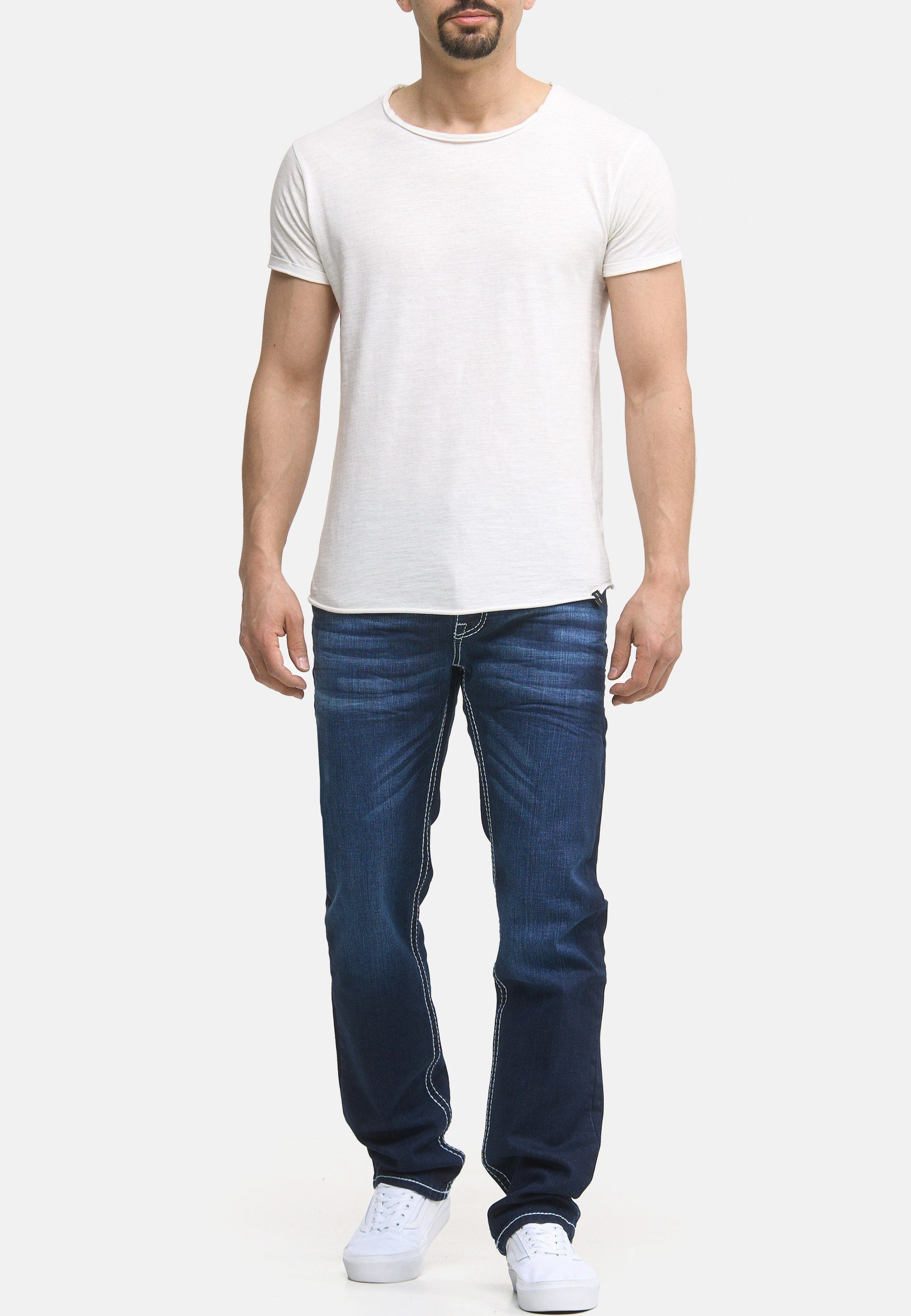 Five Männer Regular Hose Jeans Code47 Bootcut Pocket Herren Denim Fit Regular-fit-Jeans Code47