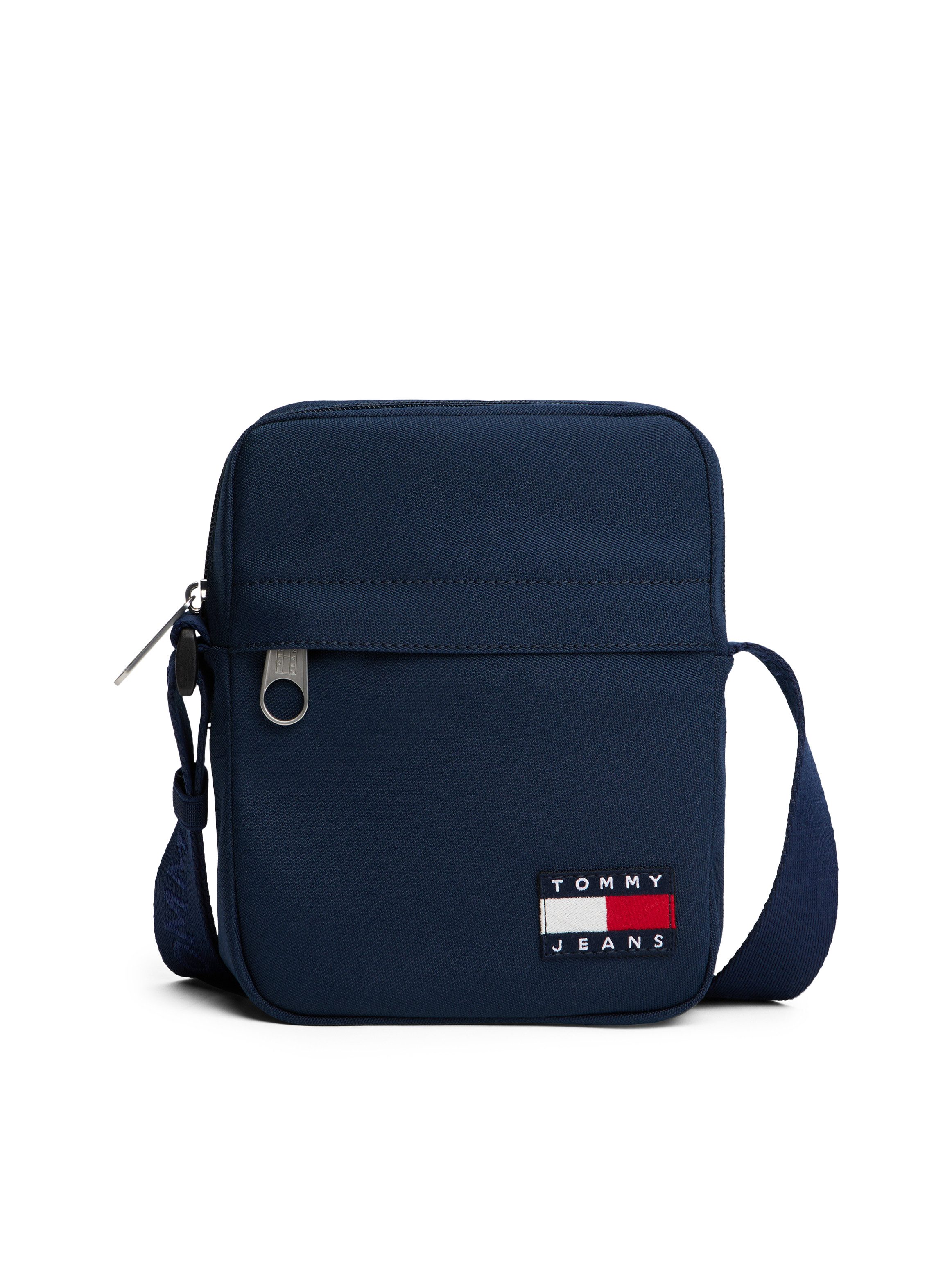Tommy Jeans Umhängetasche TJM ESS DAILY REPORTER, Men Schultertasche, Freizeitasche mit Tommy Jeans Flaggen-Aufnäher