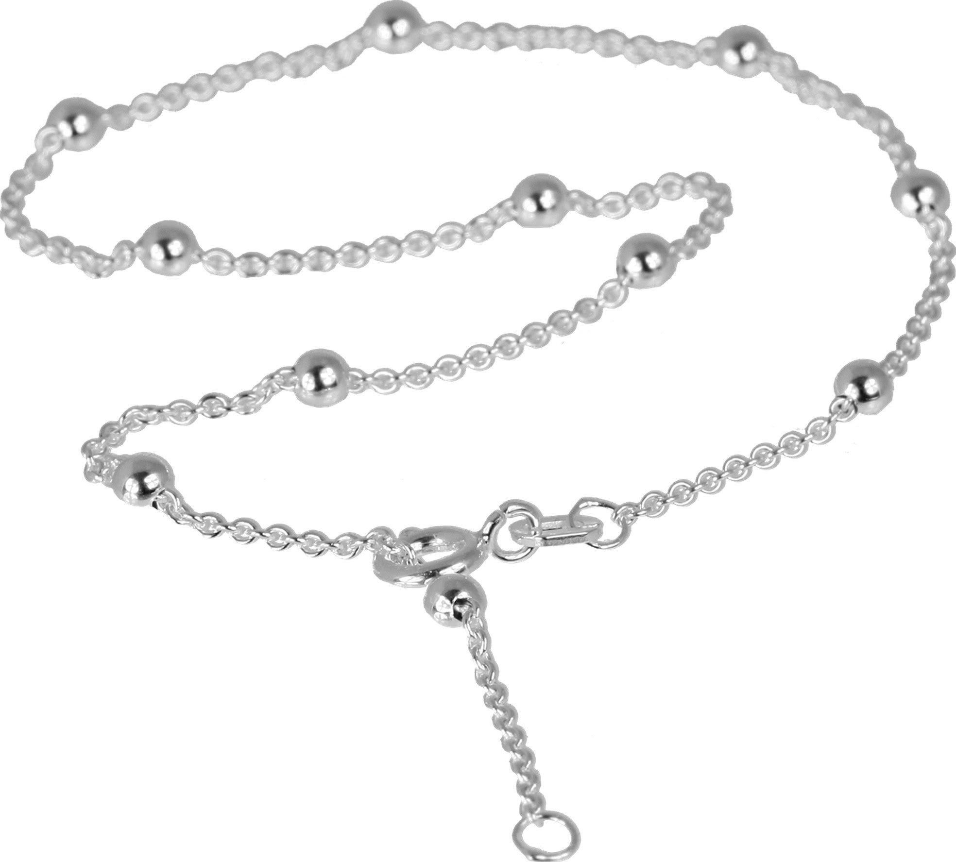 Fußkette mit Anhänger SilberDream Kugel Fußkette Damen silber