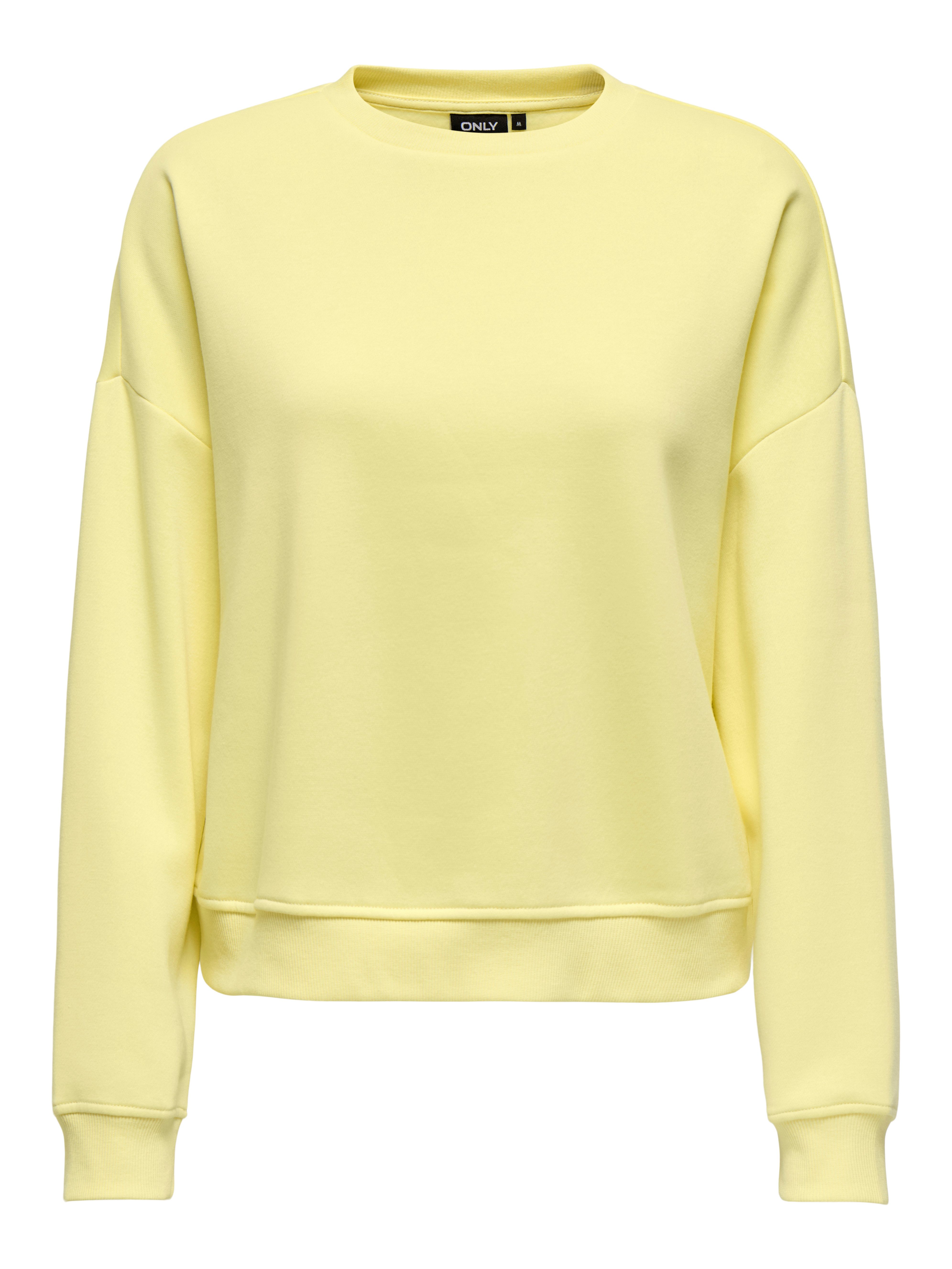 ONLY Sweatshirt ONLSWEAT L/S CREW OVERSIZE SWT Baumwollmischung, loose fit, Rundhals