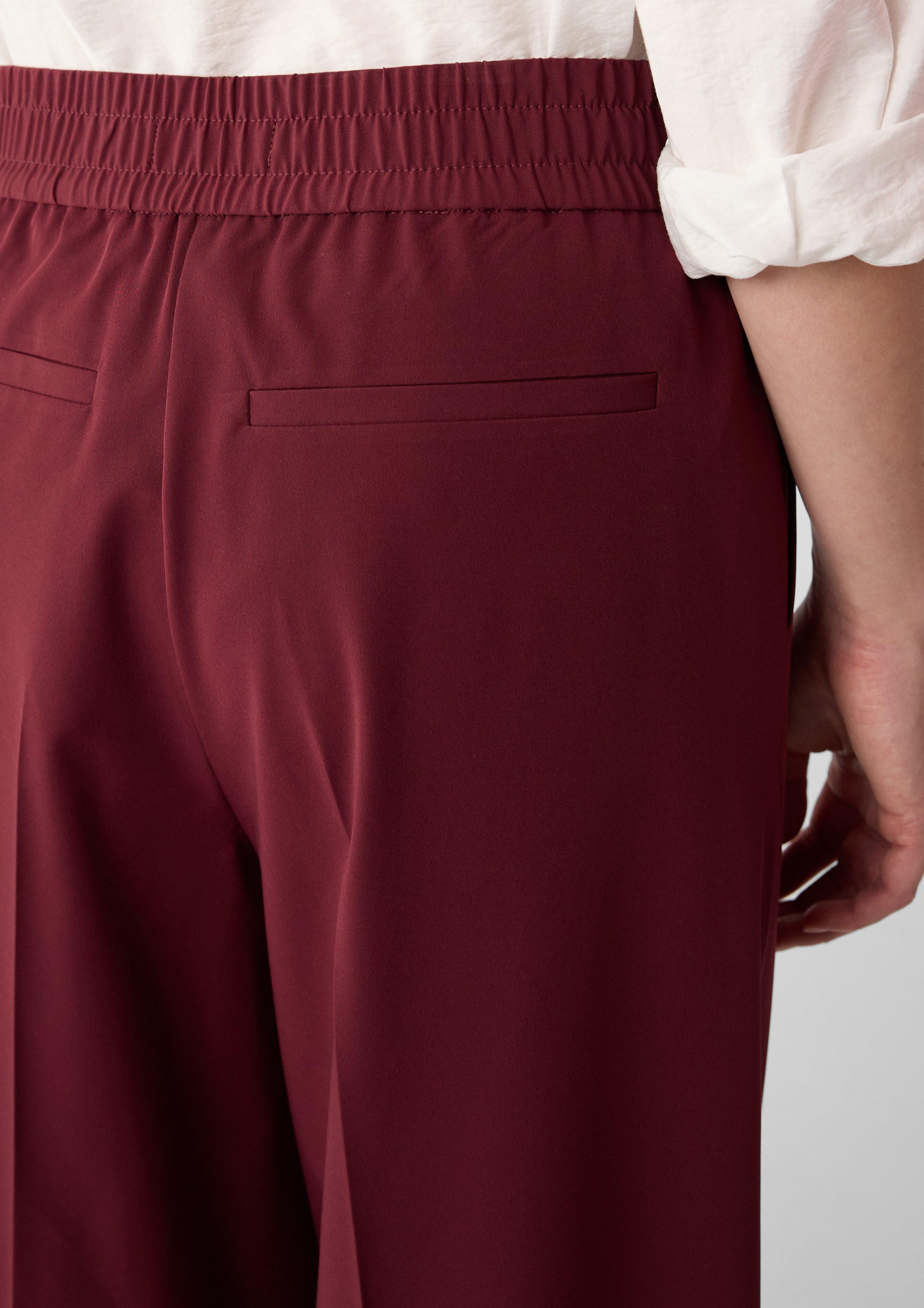 comma casual identity Stoffhose Wide-Leg-Hose aus günstig online kaufen