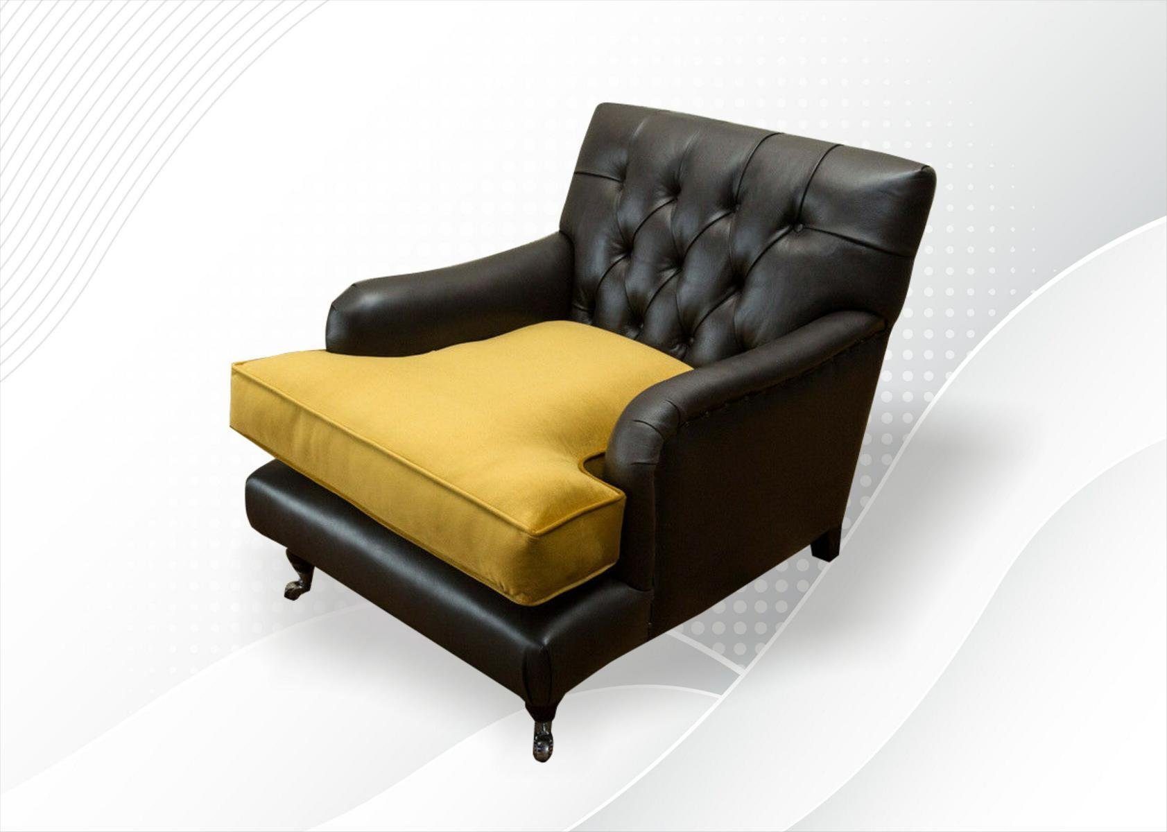 Sitzer 1 Design Sessel Chesterfield-Sessel, Chesterfield JVmoebel