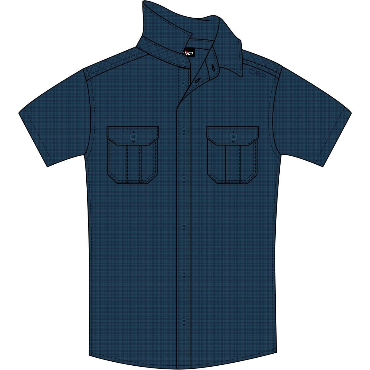 CMP Outdoorbluse MAN Shirt Leichtes, atmungsaktives Herrenhemd für Wandern und Trekking mit