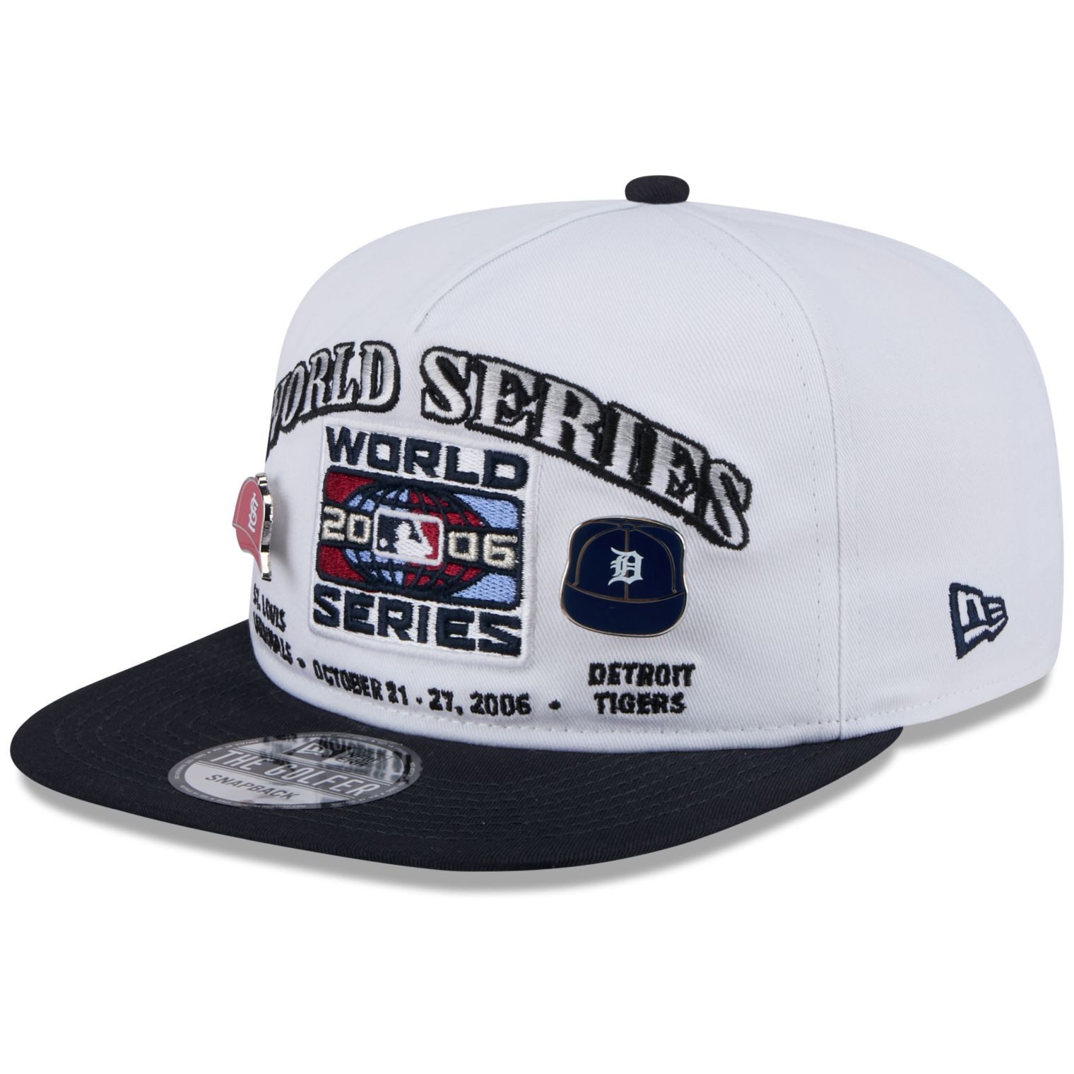 Snapback Cap Golfer WORLD SERIES 2006 PIN Cardinals Tigers