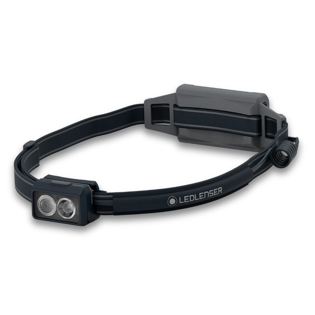 Ledlenser LED Stirnlampe NEO5R Grau, 600 Lumen, 100m Leuchtweite, 35 Std Laufzeit, wiederaufladbar