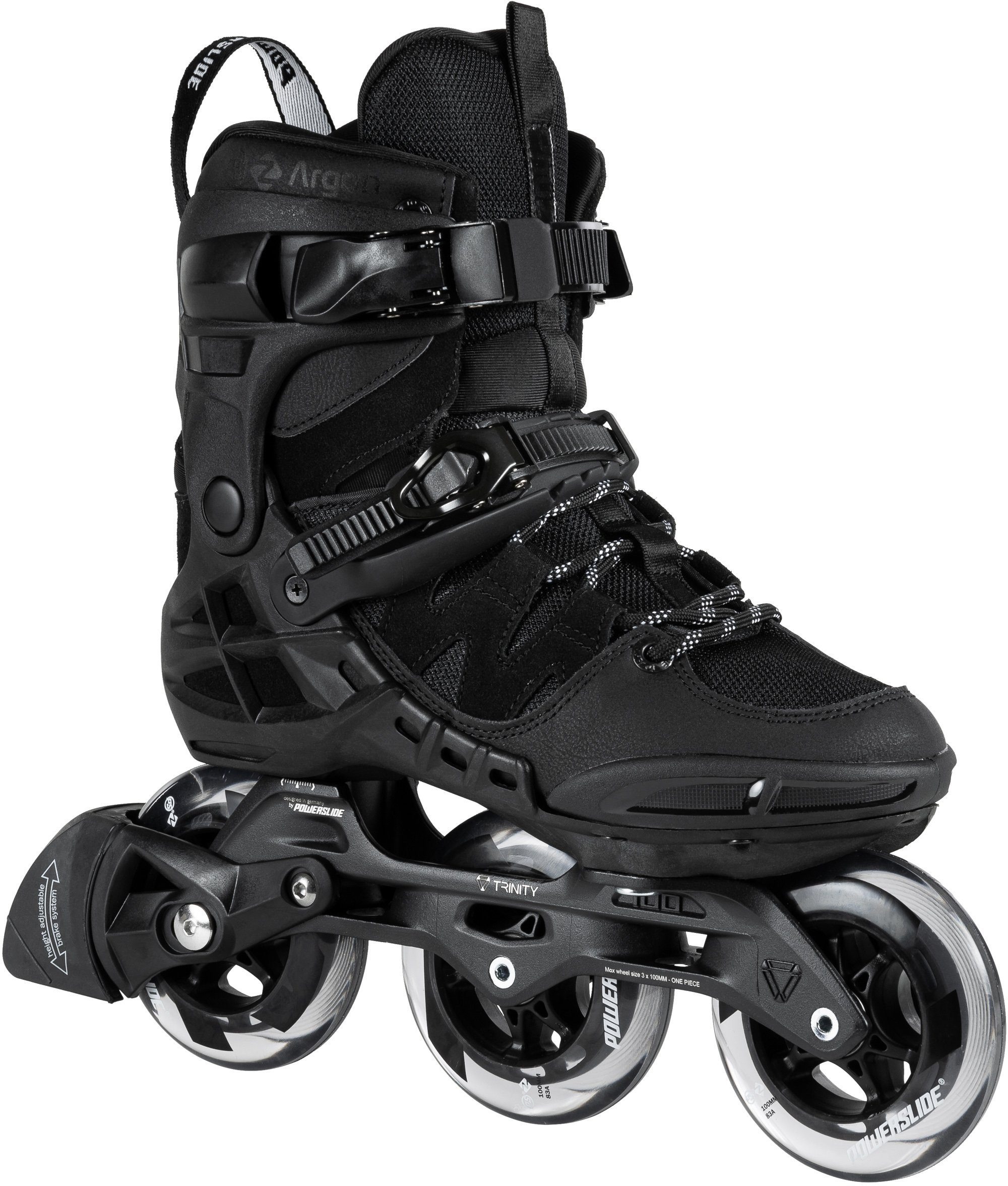 Powerslide Inlineskates Phuzion Argon Black 100