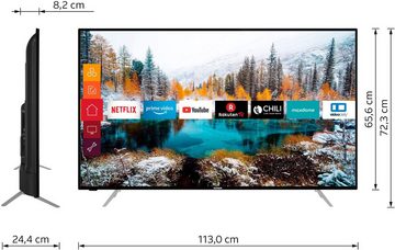 Telefunken D50V800M4CWH LED-Fernseher (126 cm/50 Zoll, 4K Ultra HD, Smart-TV, 36 Monaten Herstellerlangzeitgarantie)