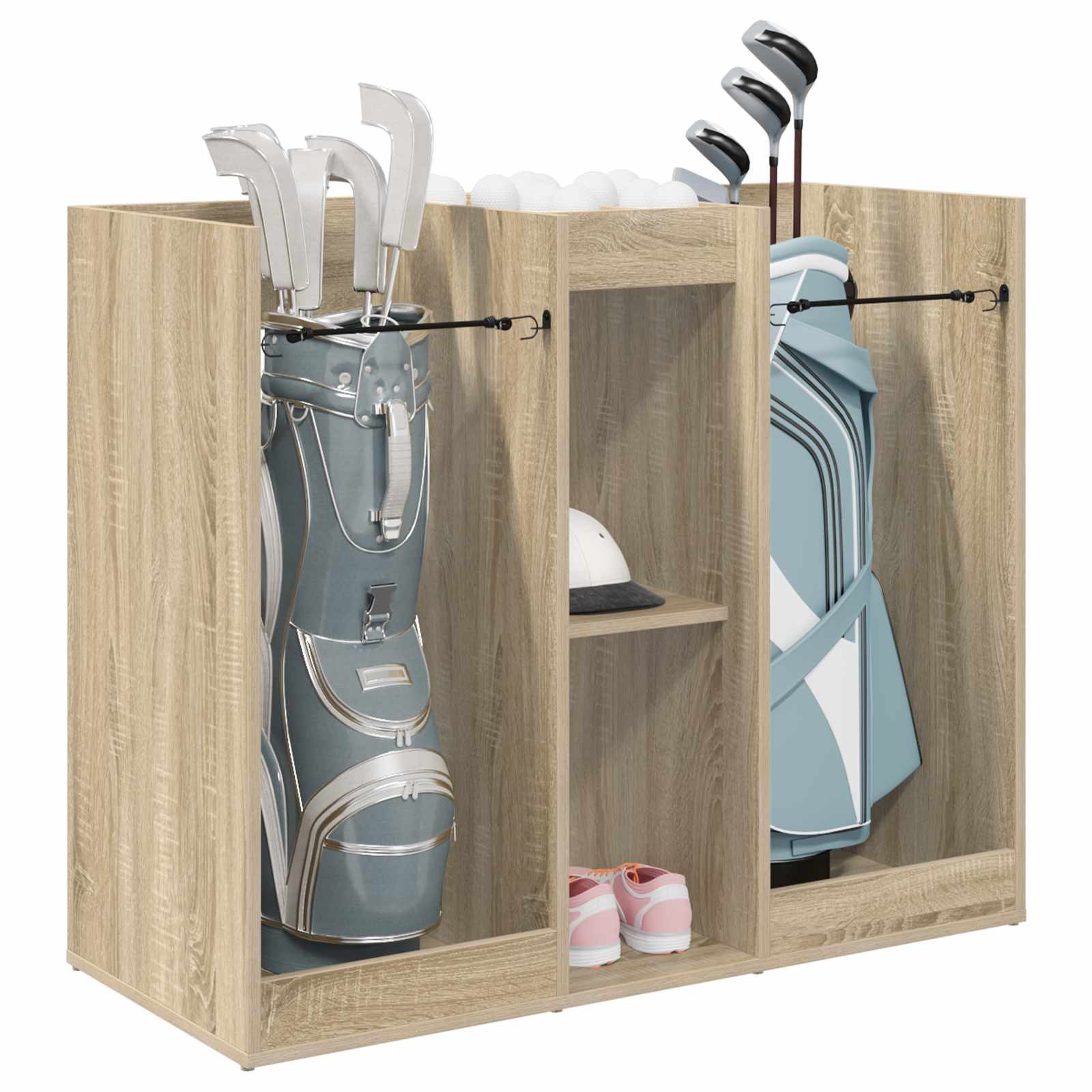 vidaXL Garderoben-Set 102 x 45 x 85,5 cm Golf Schrank Uni Sonoma-Eiche 65x45x98 cm
