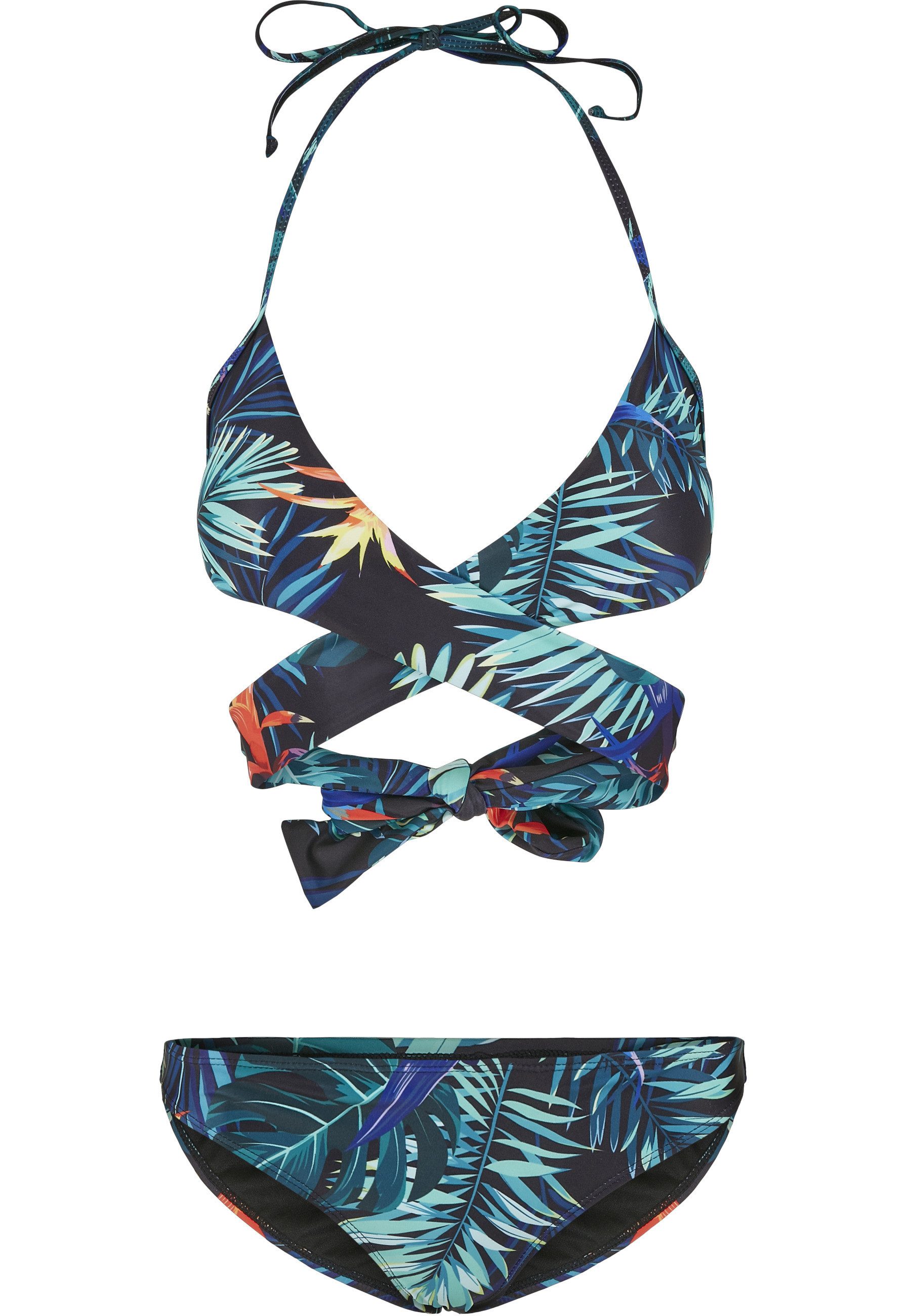 URBAN CLASSICS Bügel-Tankini Urban Classics Damen Ladies Draped Pattern Bik günstig online kaufen