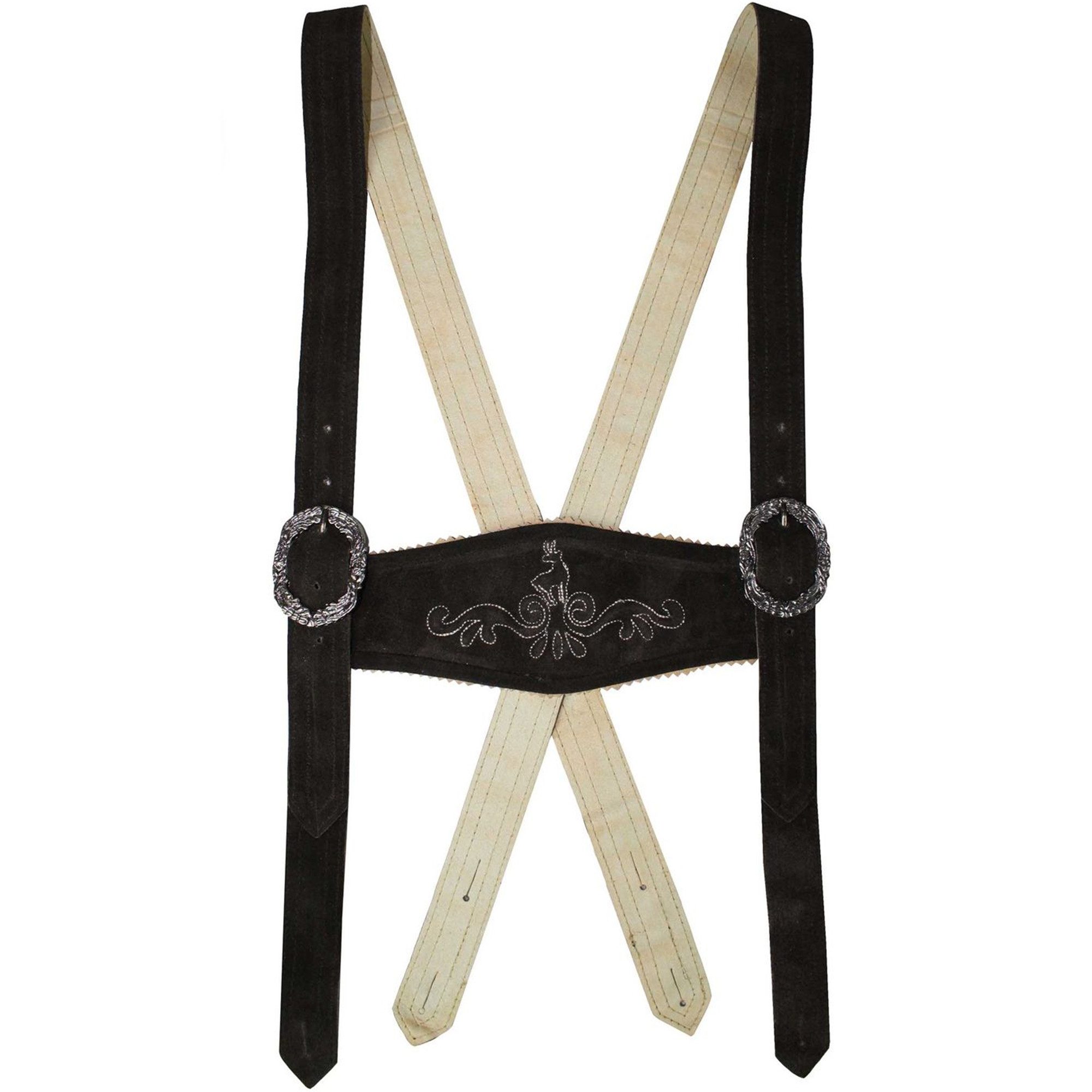 German Wear Hosenträger GW800-HT Hosenträger Stegträger für Trachten Lederhosen H-Träger