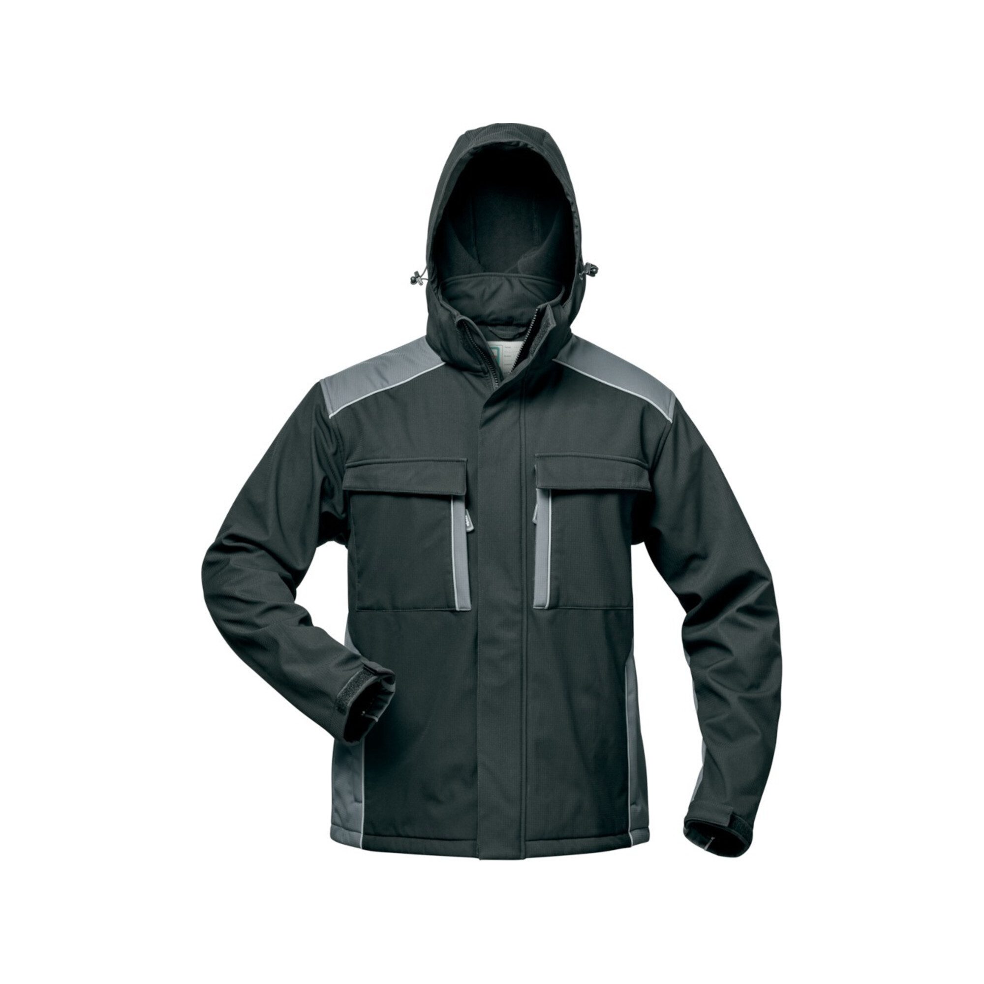 Feldtmann Parka Softshelljacke Posen Gr.L schwarz/grau ELYSEE