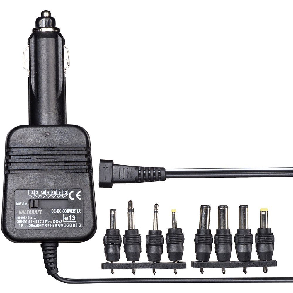 VOLTCRAFT Spannungswandler VOLTCRAFT DC/DC-Wandler 12 V/DC, 24 V/DC - 1.5 V/DC, 3 V/DC, 4.5 V/DC, (510834)