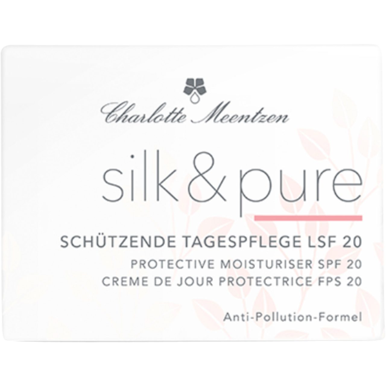 Charlotte Meentzen Tagescreme Silk & Pure Schützende Tagespflege SPF 20, Schutz vor Umweltbelastung: Schützt vor UV-Strahlu