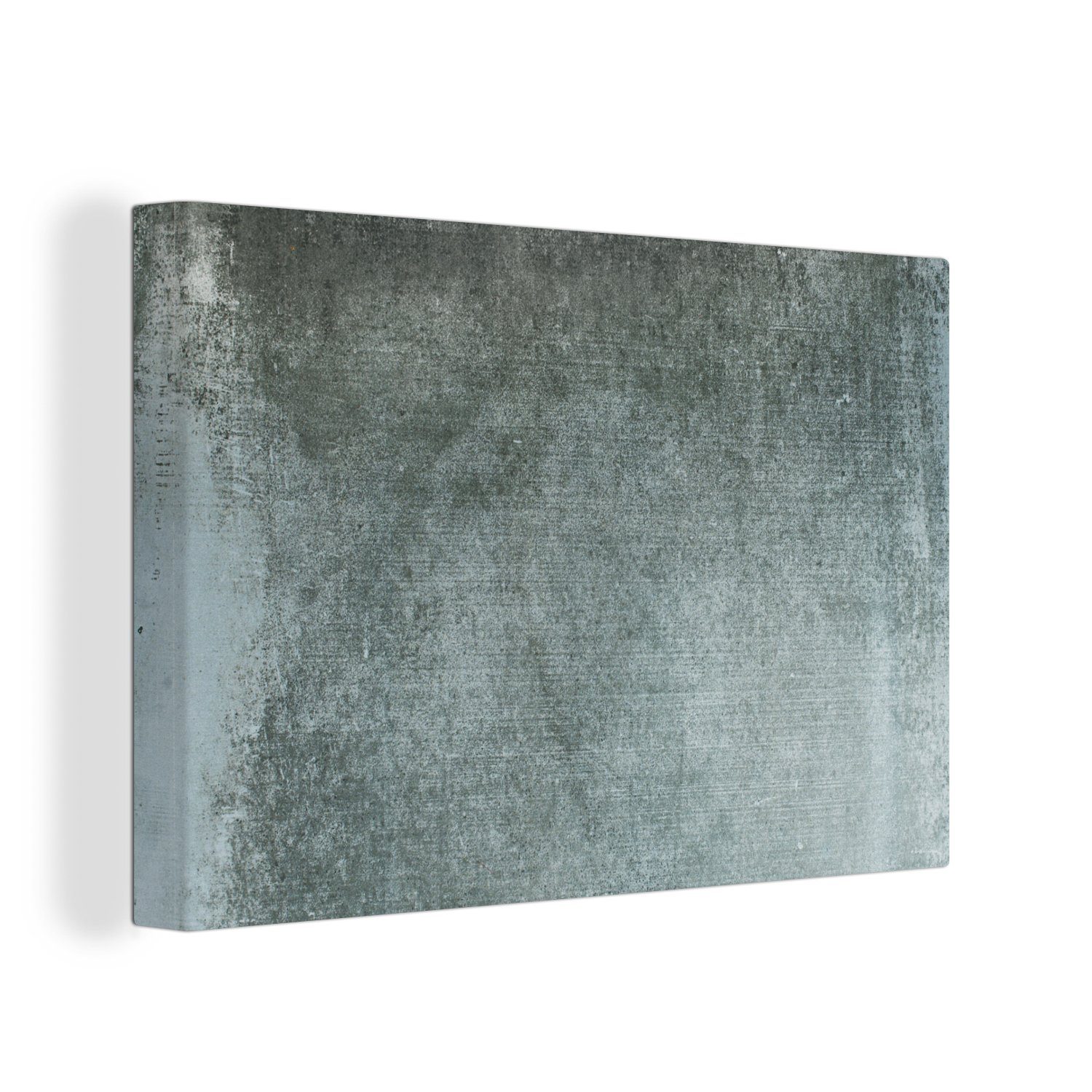 OneMillionCanvasses® Leinwandbild Beton - Verwitterung - Vintage - Design, Fotodruck (1 St), Leinwand Bilder Klein, Wand Dekoration Aesthetic 30x20 cm
