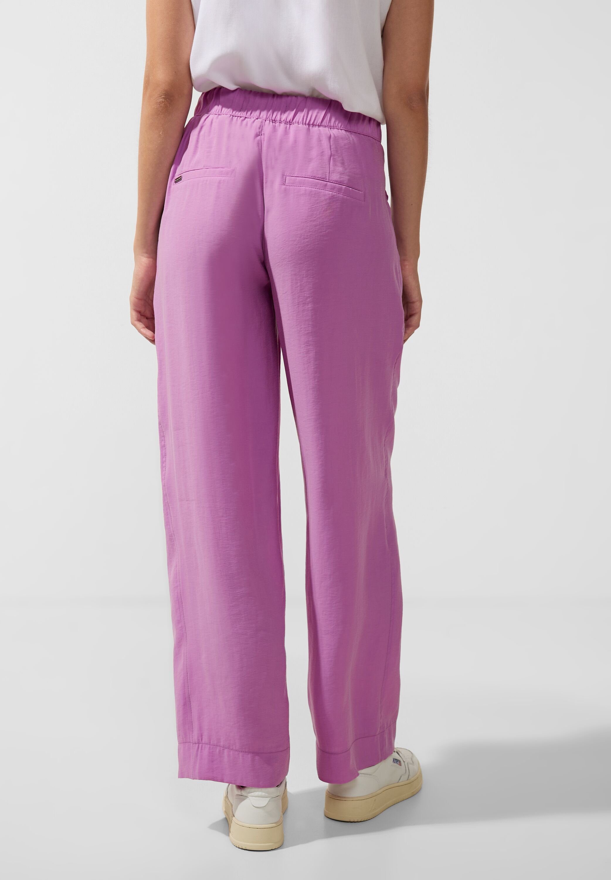 STREET ONE Stoffhose meta lilac