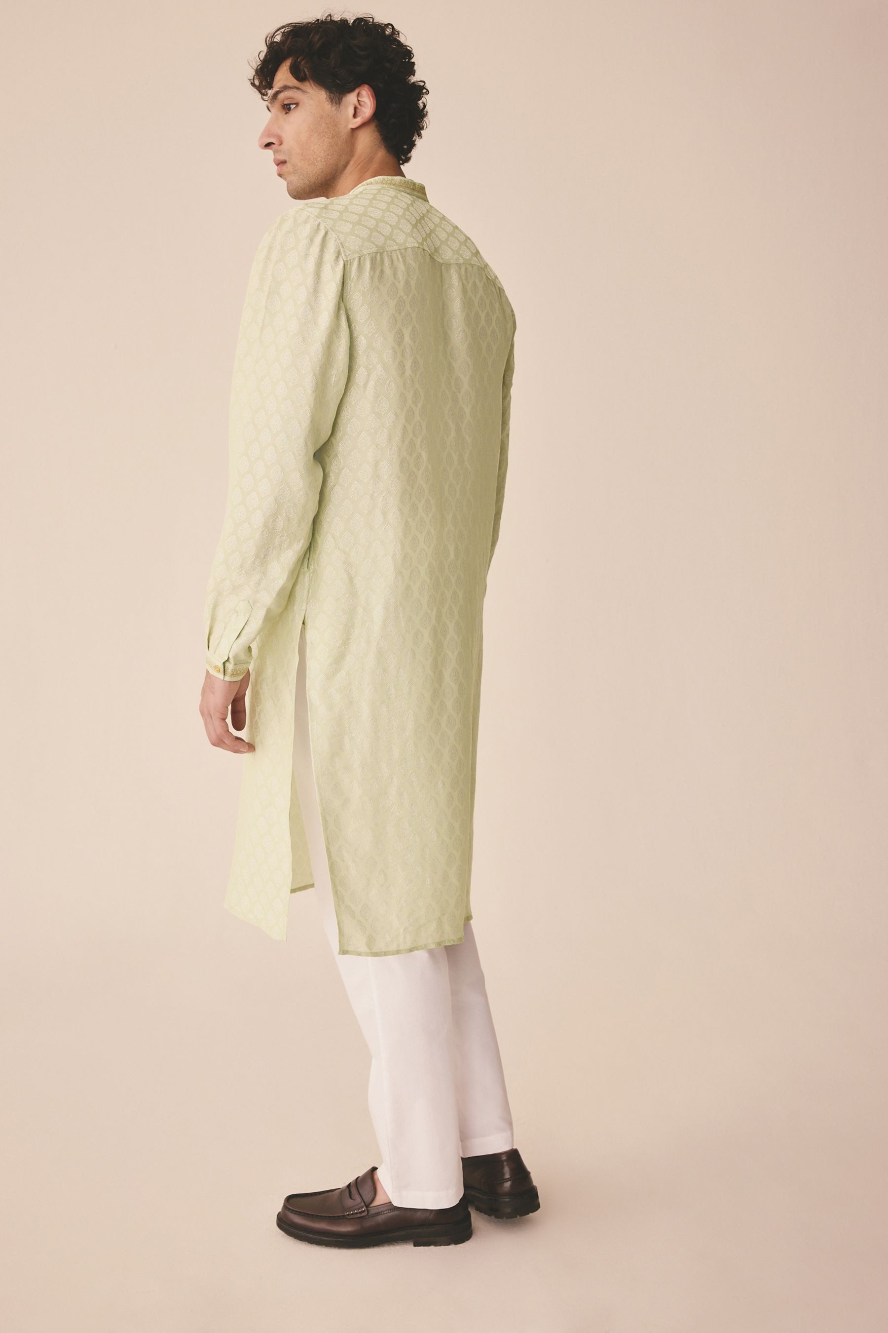 Next Langarmhemd Langärmelige Kurta mit Print günstig online kaufen