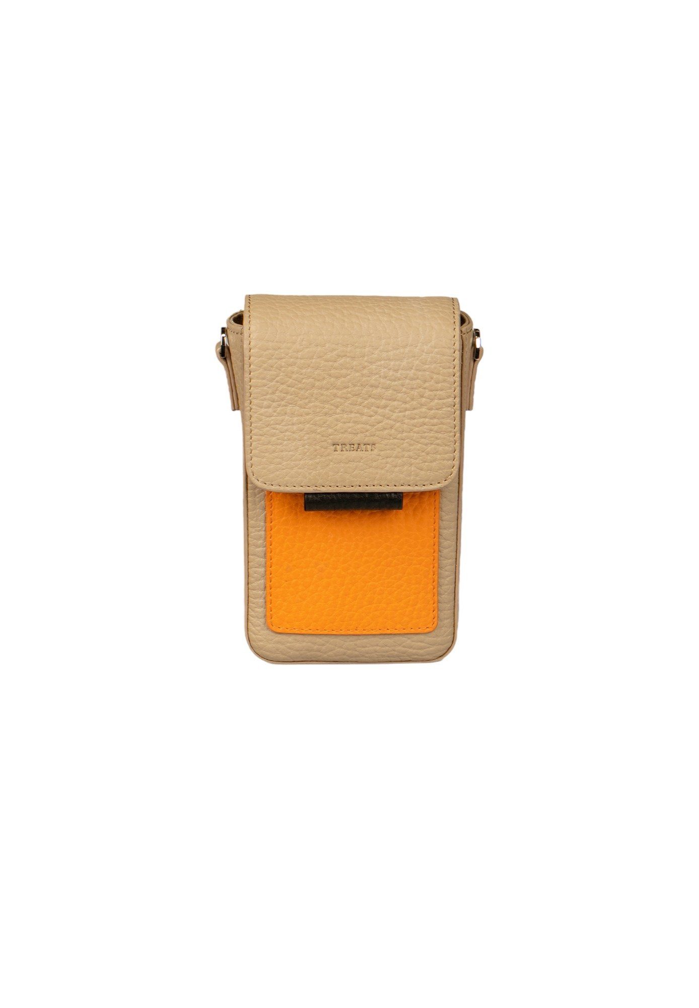 TREATS Handytasche Hollie, Verstellbaren und abnehmbaren Schultergurt Beige with Orange