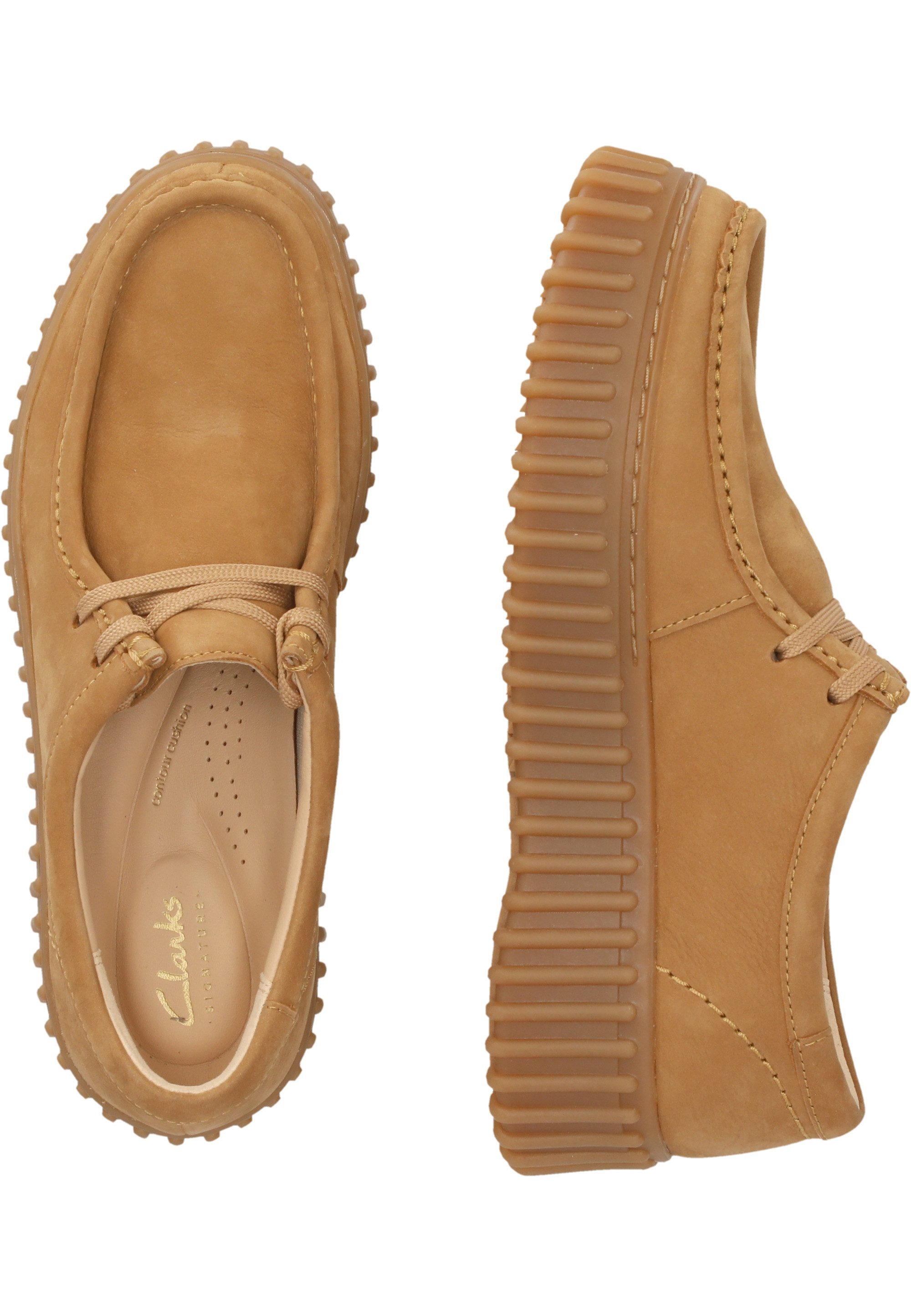 Clarks Torhill Bee Mokassin mit großer gerippter Außensohle