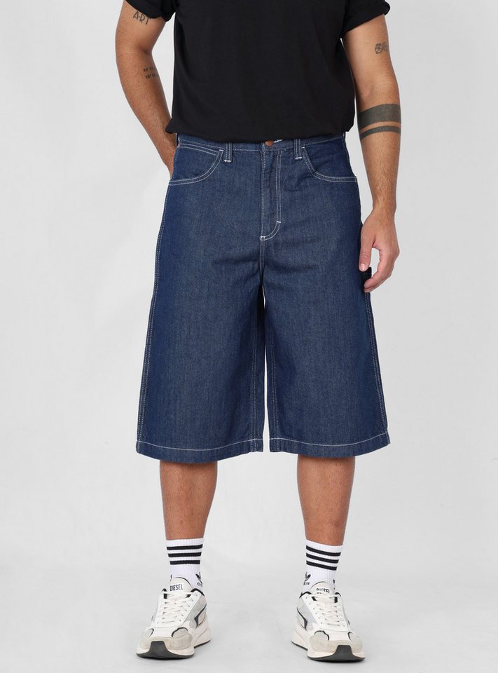 Wrangler Jeansshorts Loose Fit - CJ SKATER SHORTS RINSE mittlere Leibhöhe, ohne Stretch