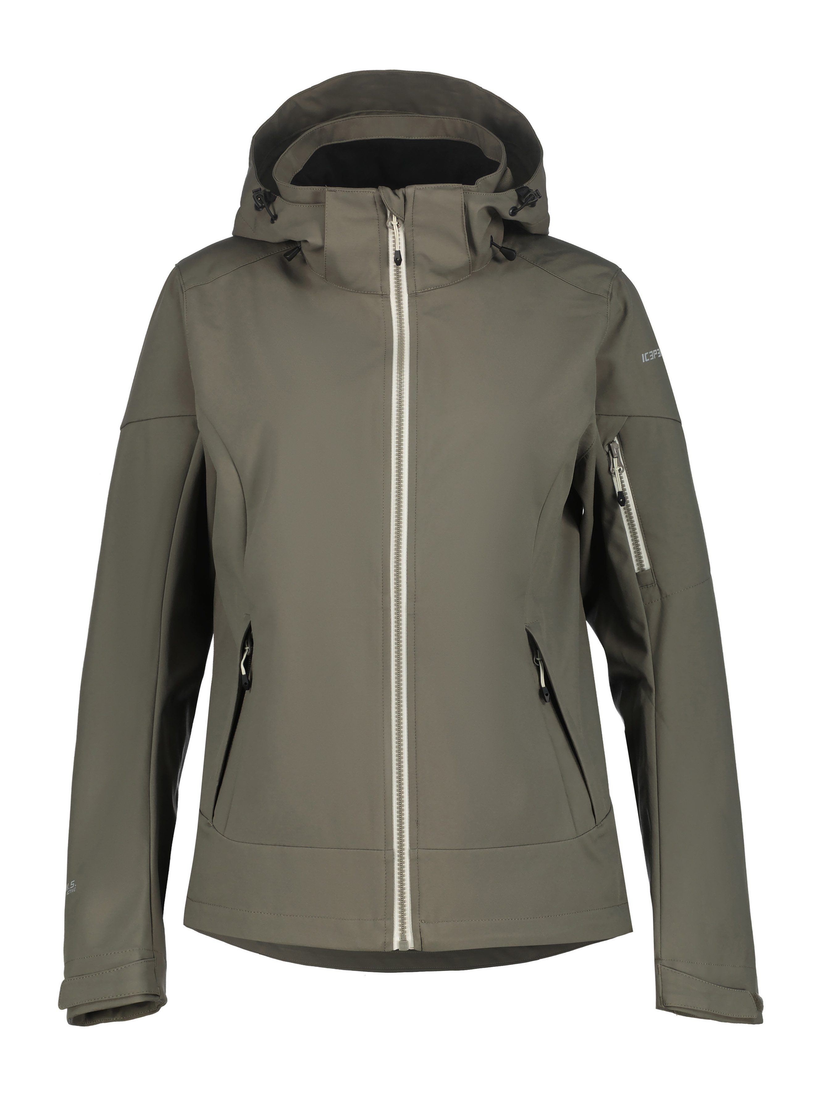 Icepeak Softshelljacke BATHGATE sportlicher Stil, wasserabweisend, atmungsaktiv, Wassersäule 10000