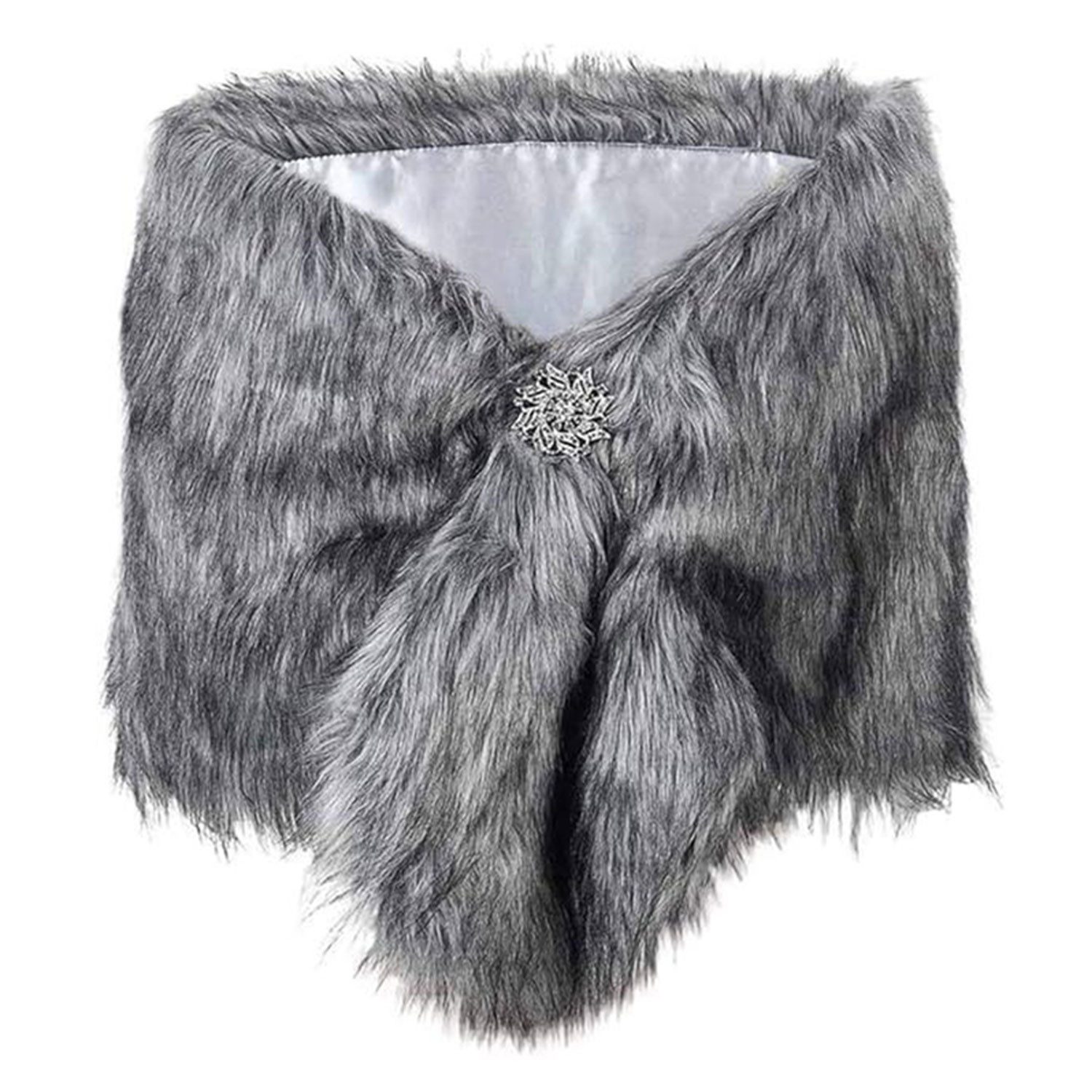 Refttenw Modeschal Hochzeit Bankett Party Kunstpelz günstig online kaufen
