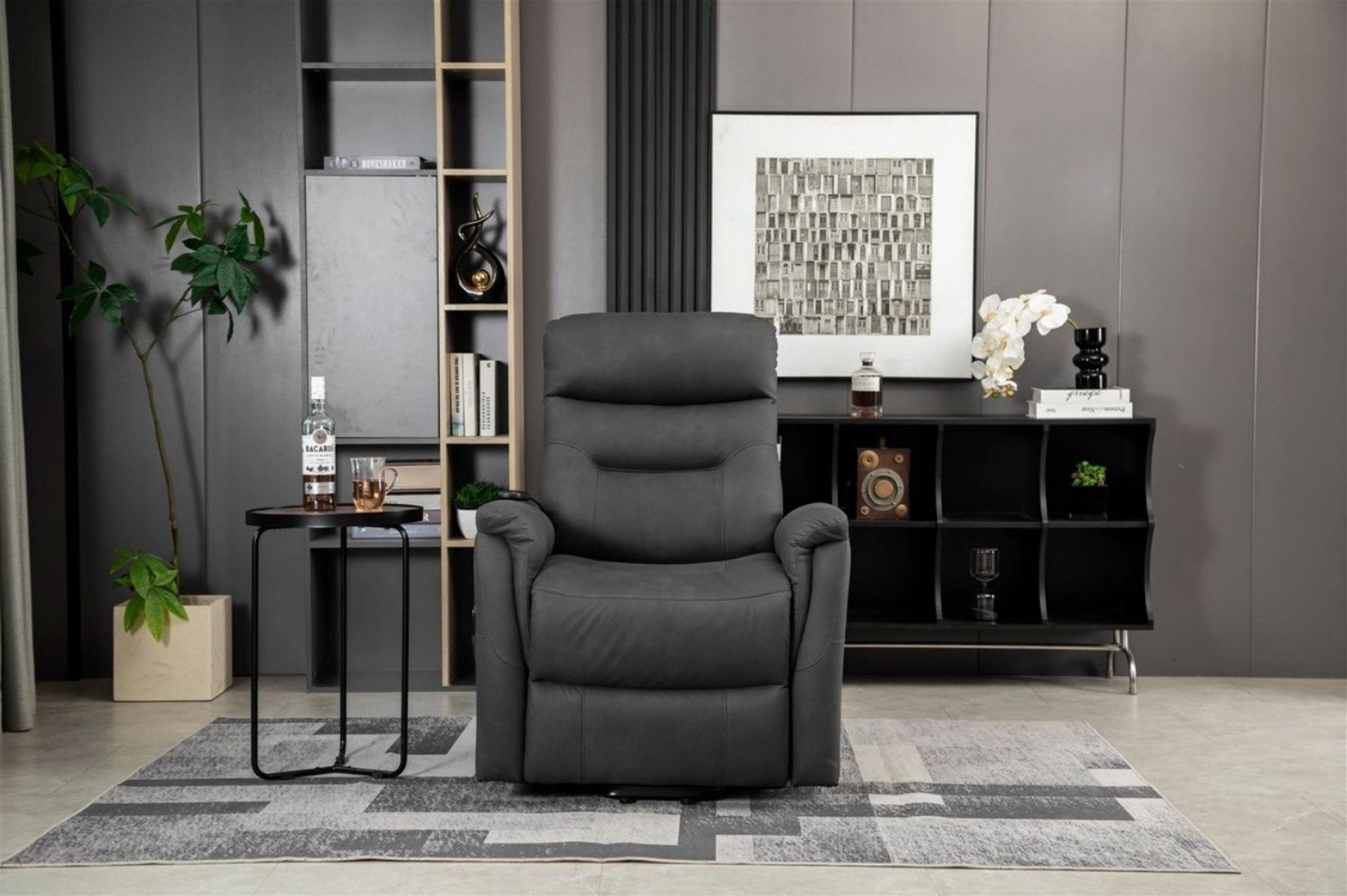 Happy Home Loungesofa Elektrisch verstellbarer Aufstehsessel Sofasessel Fernsehsessel