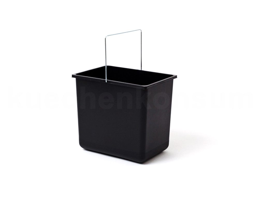 Hailo Einbaumülleimer Hailo Inneneimer Paar 18 Liter schwarz grau 316 x 226 x 286 mm