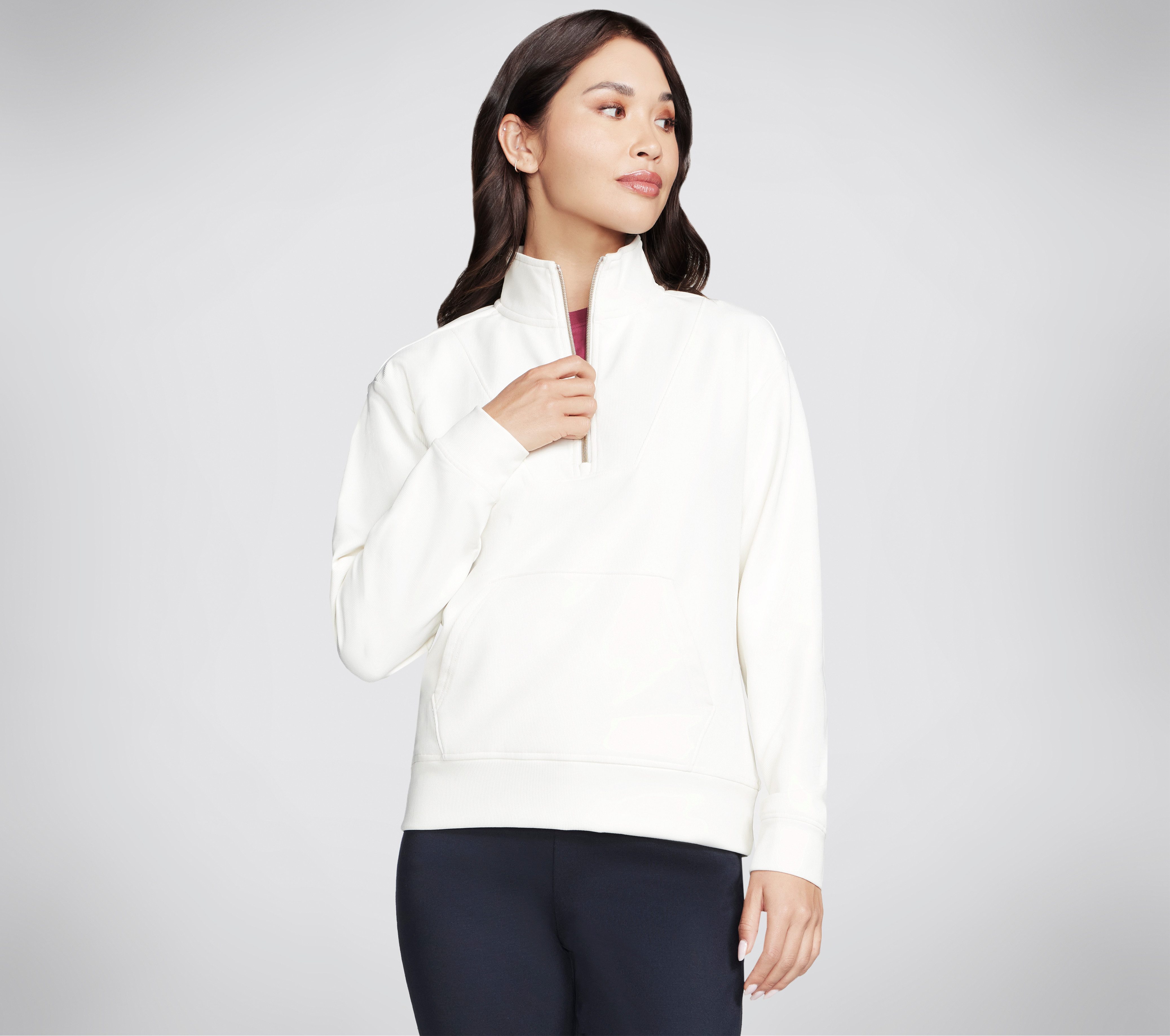 Skechers Rollkragenpullover GOLUXE RIB 1/4 ZIP günstig online kaufen