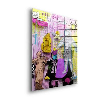 DOTCOMCANVAS® Acrylglasbild Temporal Fusion - Acrylglas, Acrylglasbild Temporal Fusion Collage Pop Art Street Art Graffiti